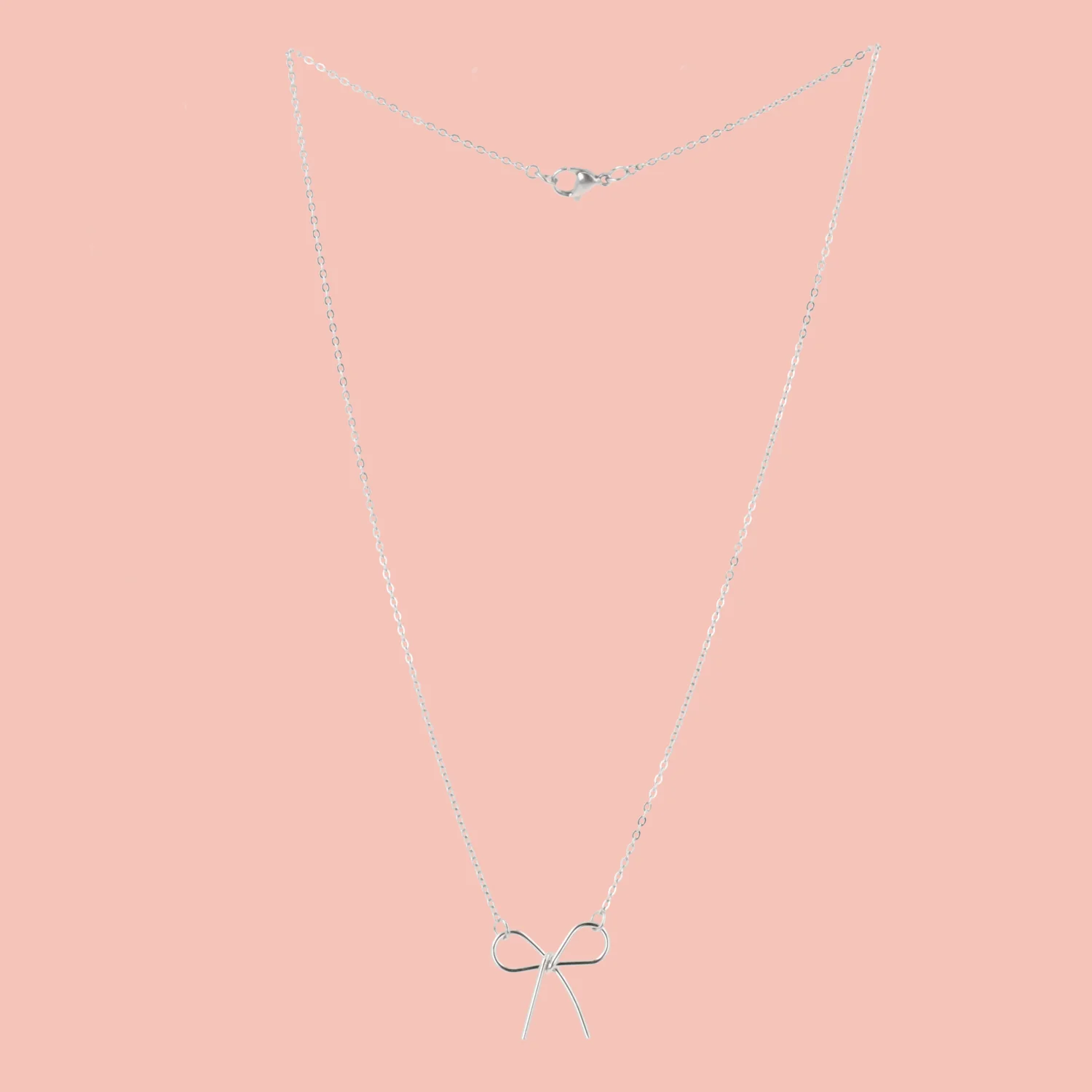 Delicate Bow Necklace - Image 3