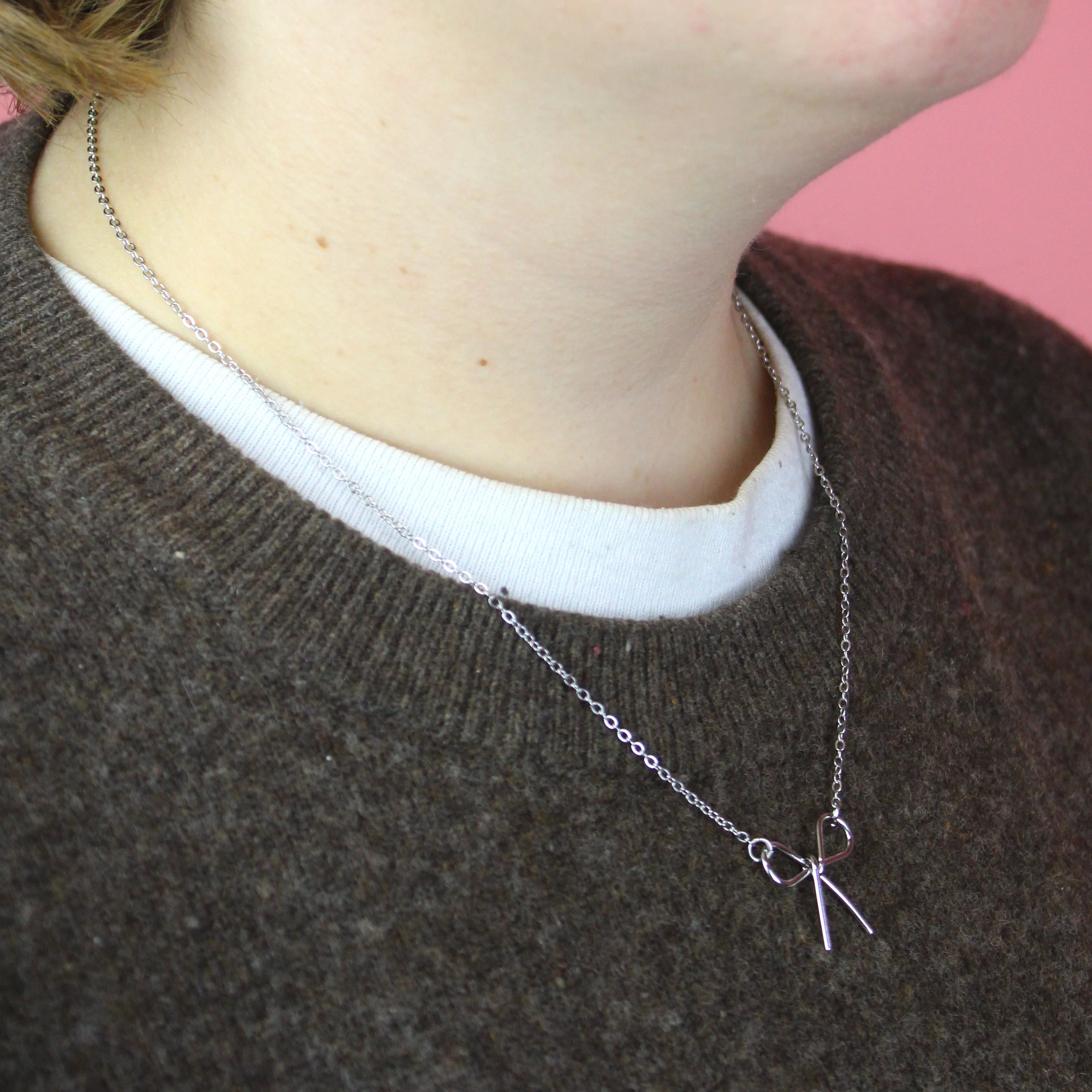 Delicate Bow Necklace - Image 6
