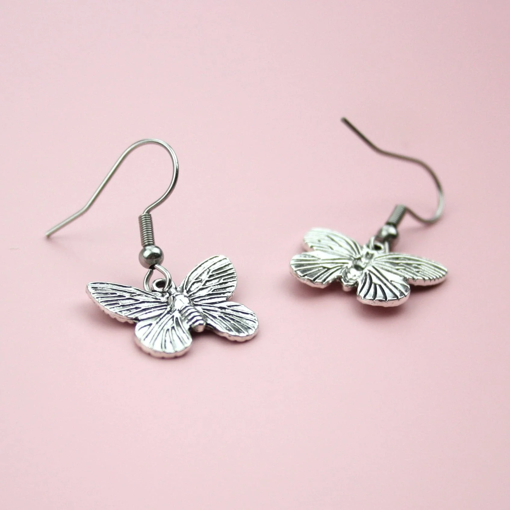 Detailed Butterfly Earrings - Image 3