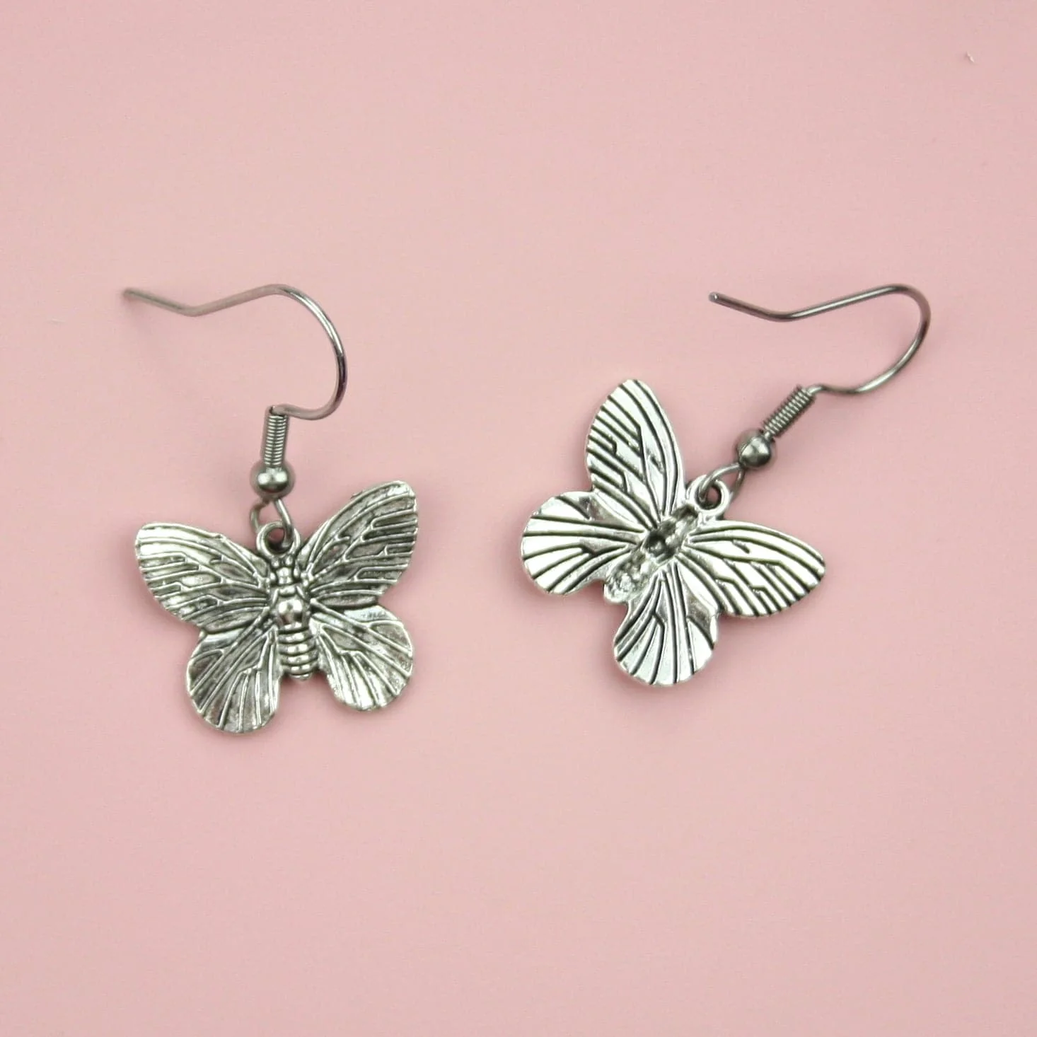 Detailed Butterfly Earrings - Image 4