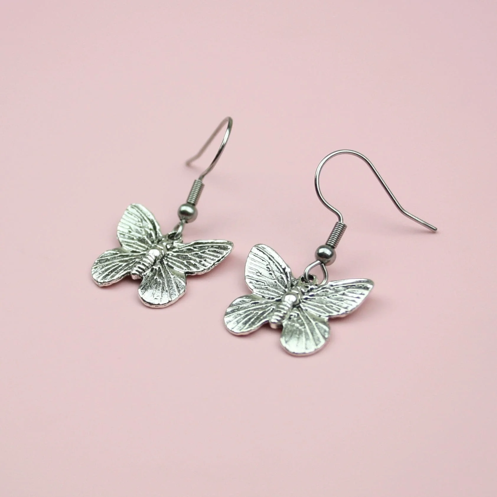 Detailed Butterfly Earrings - Image 5