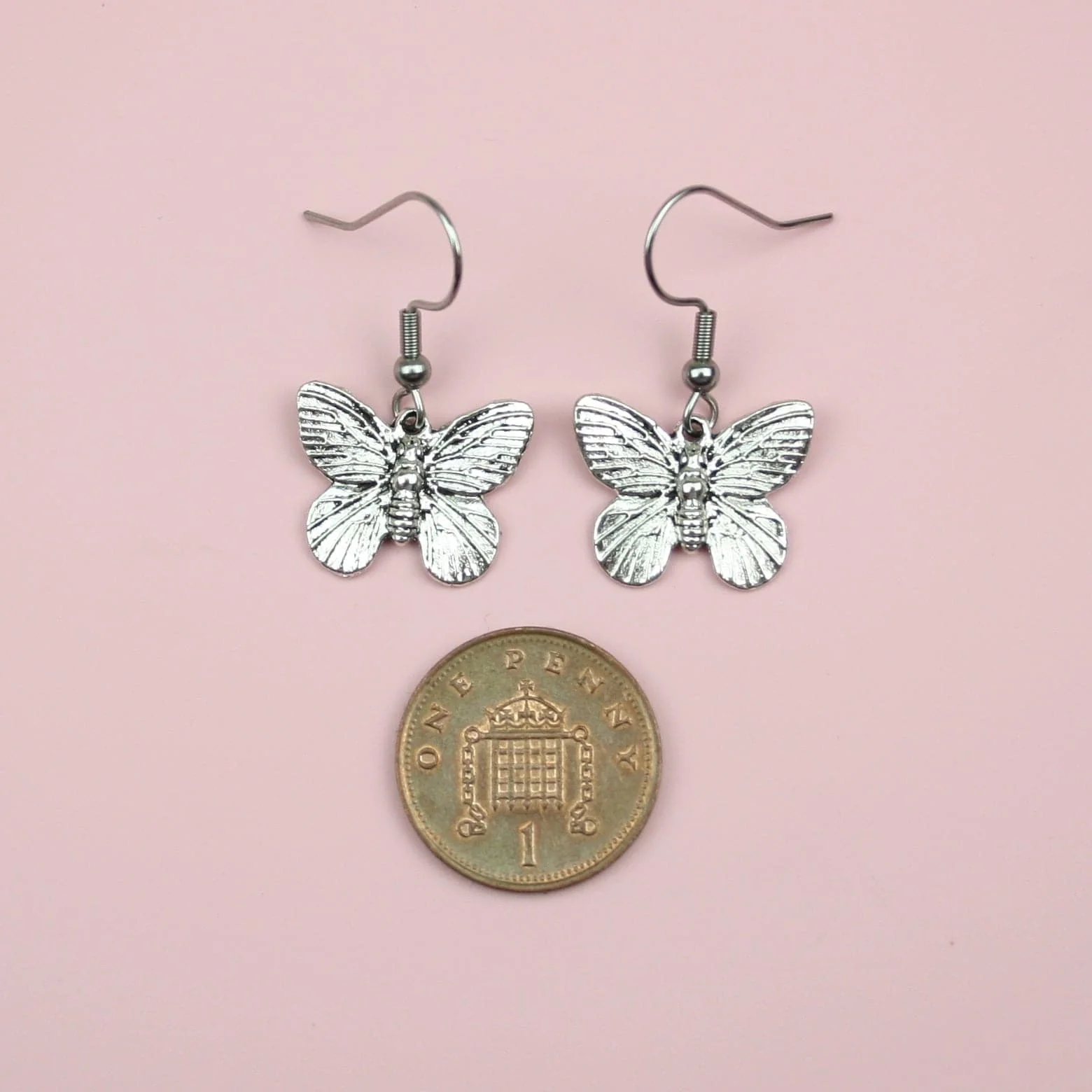 Detailed Butterfly Earrings - Image 6