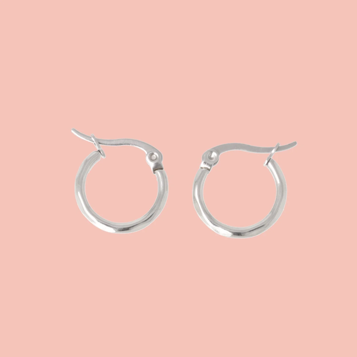Diamond Cut Hoop Earrings