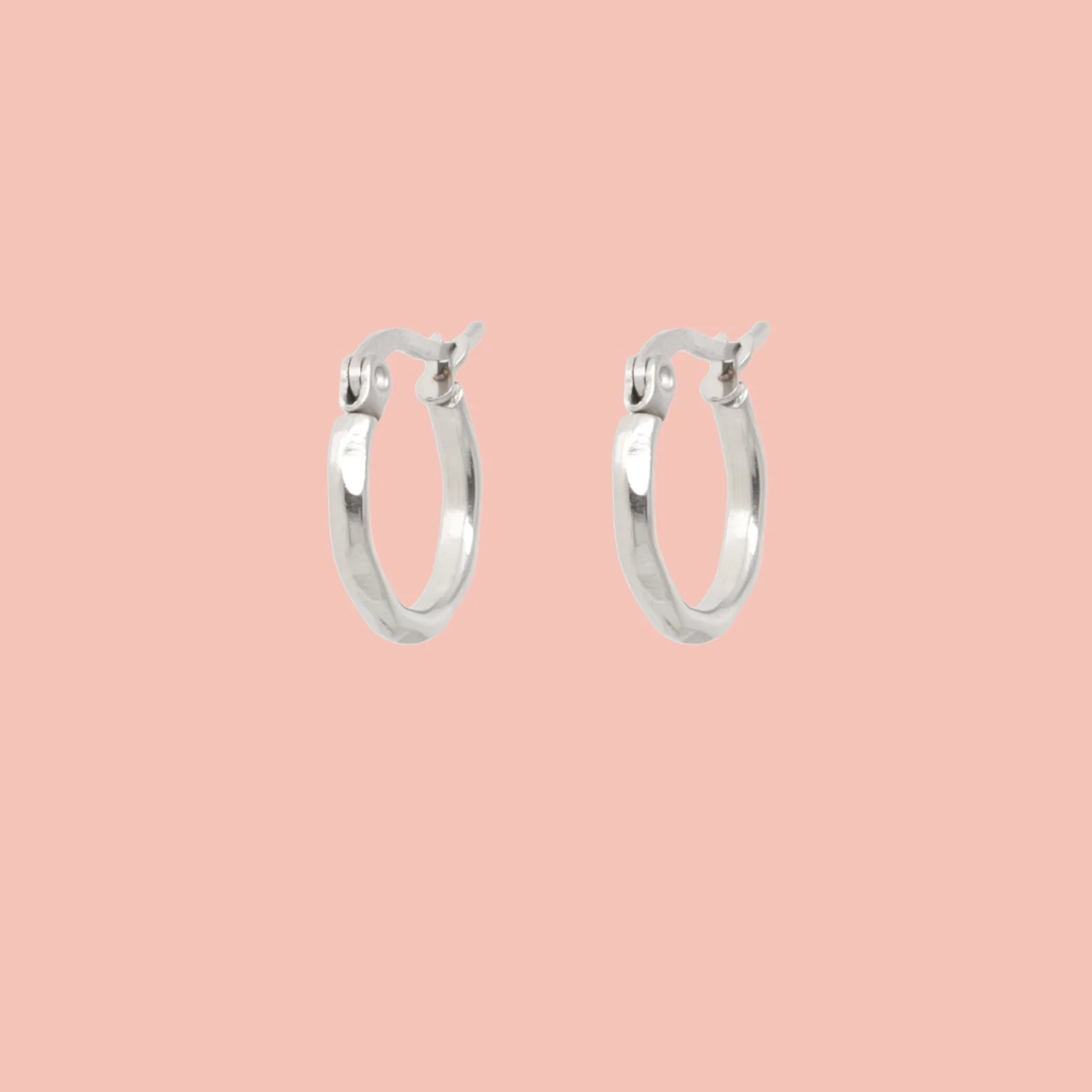 Diamond Cut Hoop Earrings - Image 2