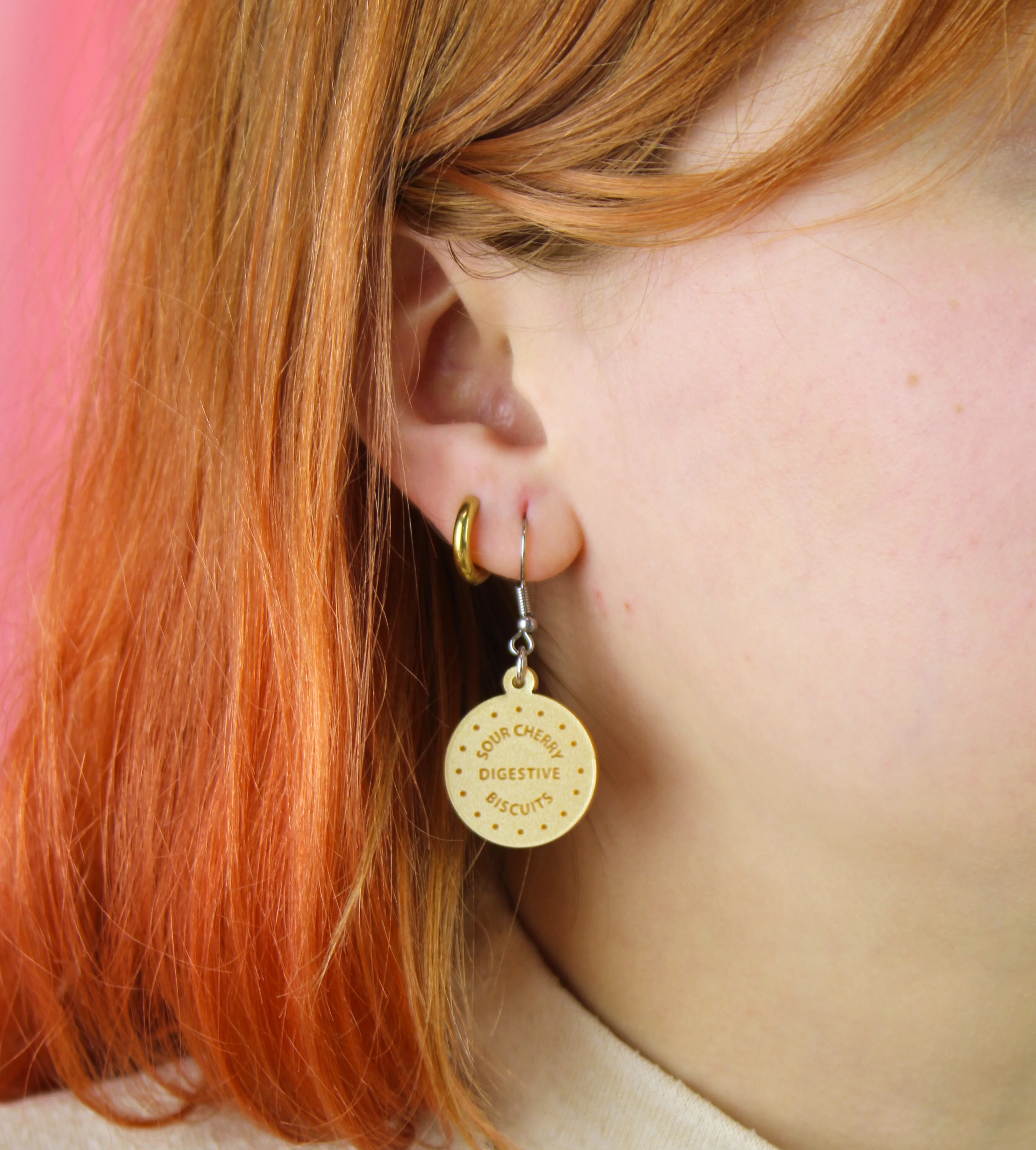 Digestive Biscuit Earrings - Image 2