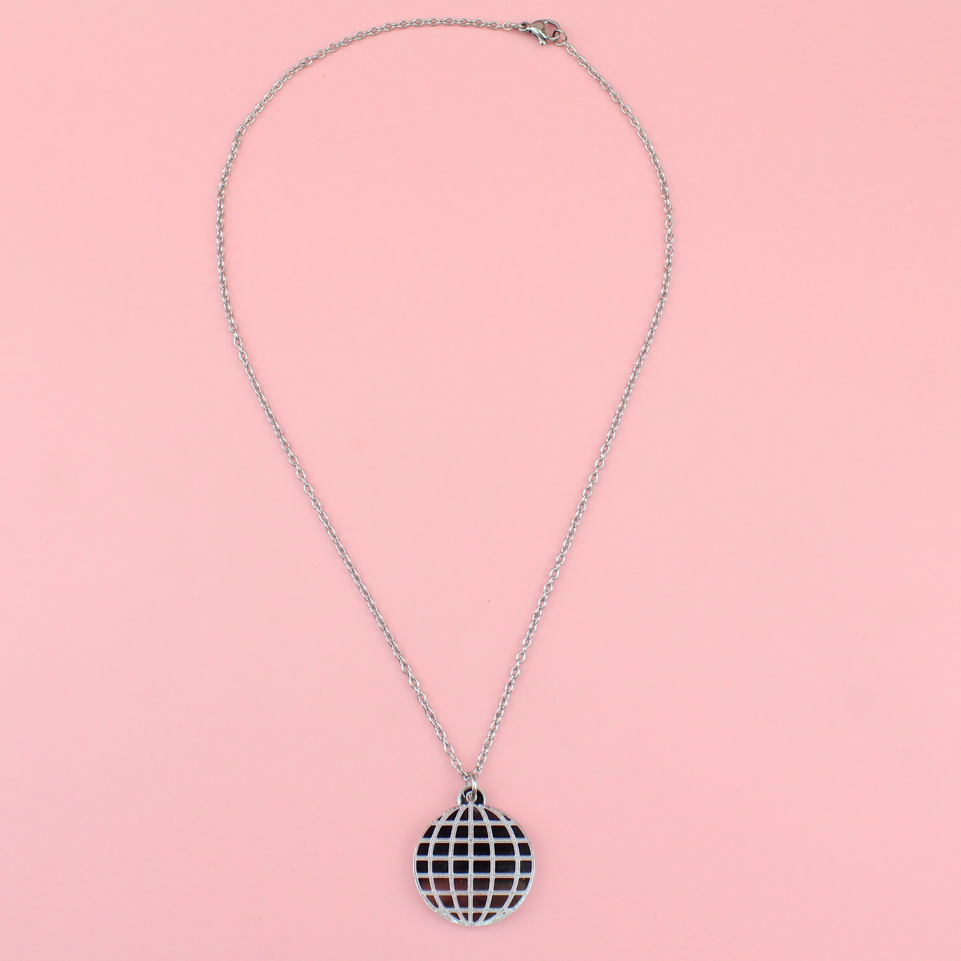 Disco Ball Pendant Necklace - Image 6
