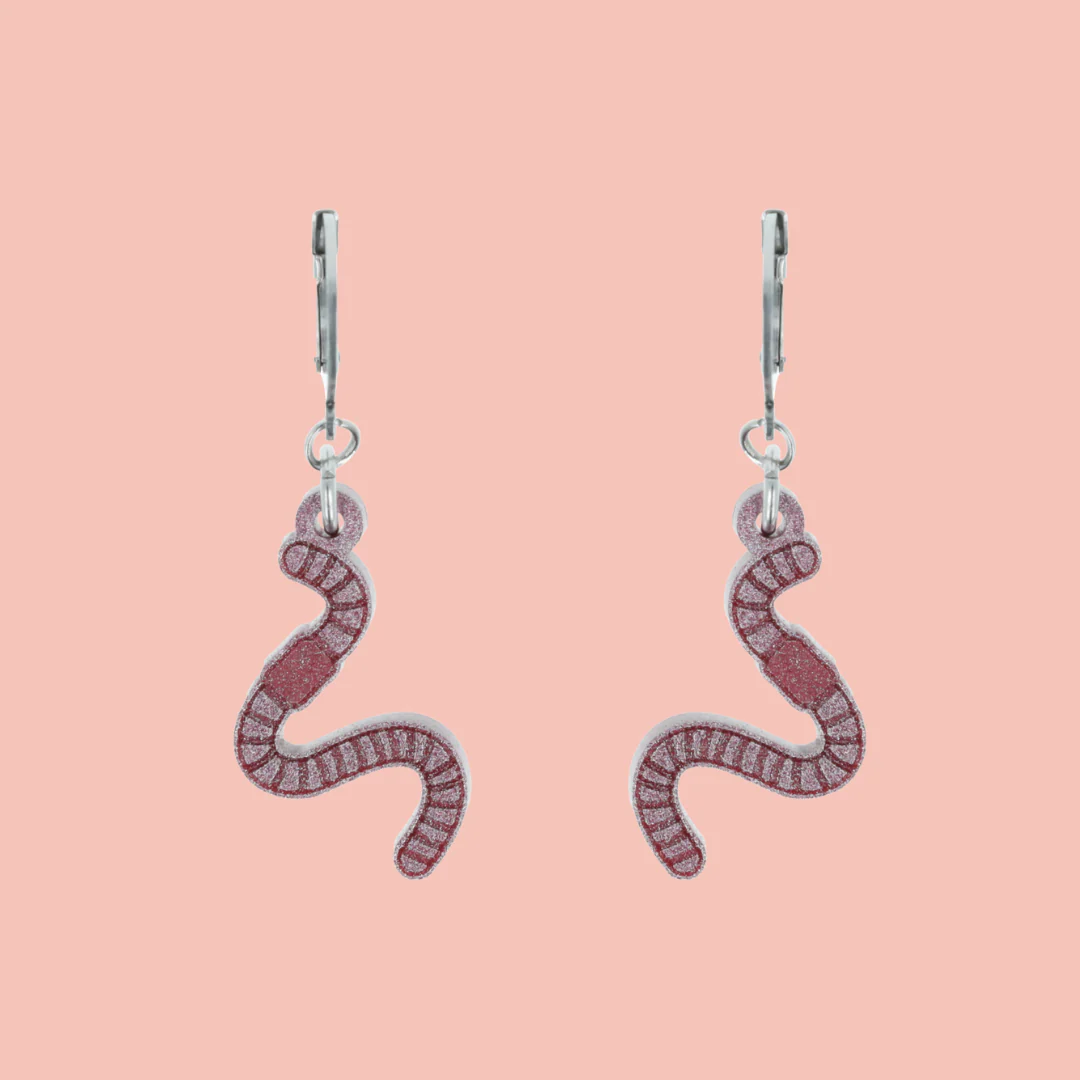 Do The Worm Huggie Hoop Earrings