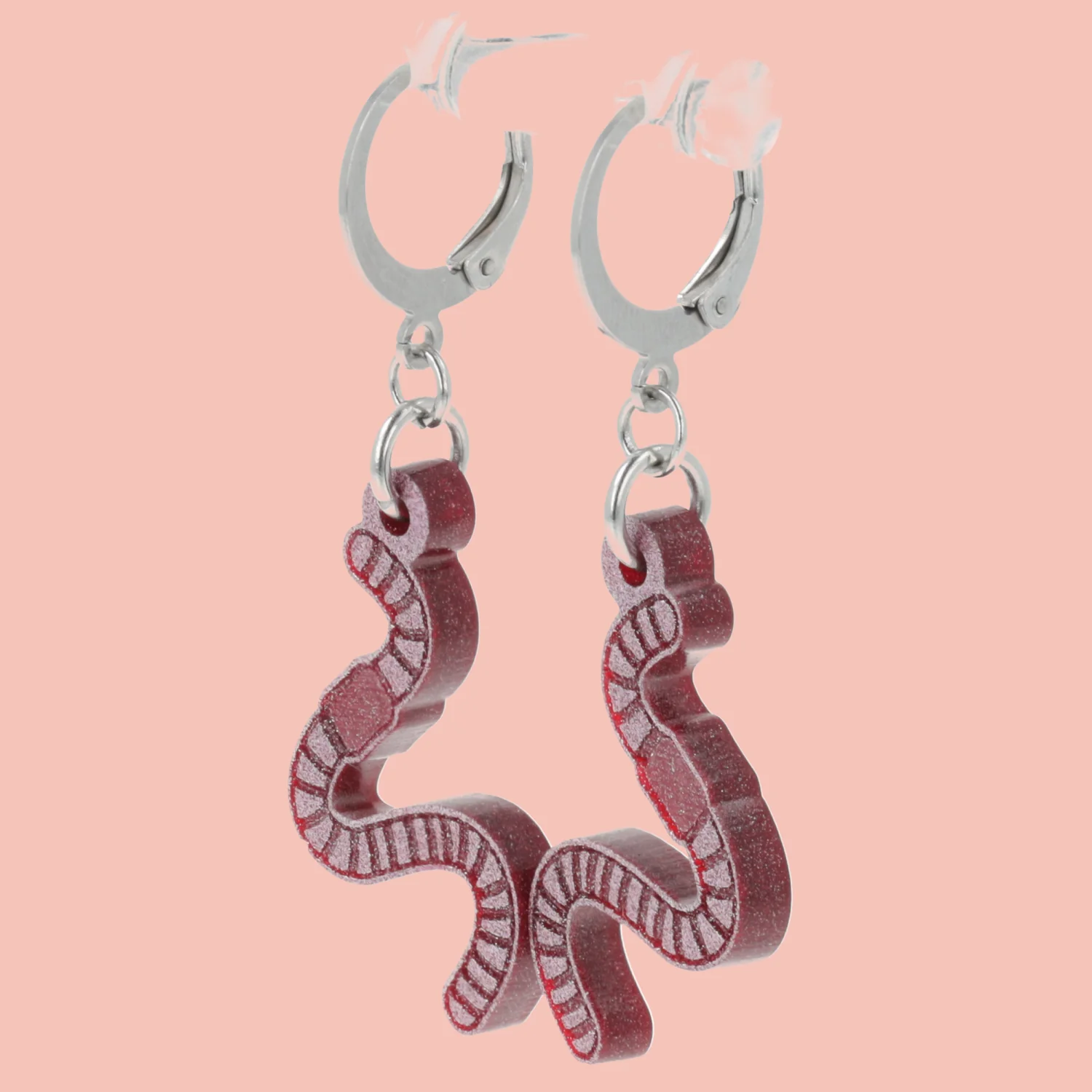 Do The Worm Huggie Hoop Earrings - Image 3