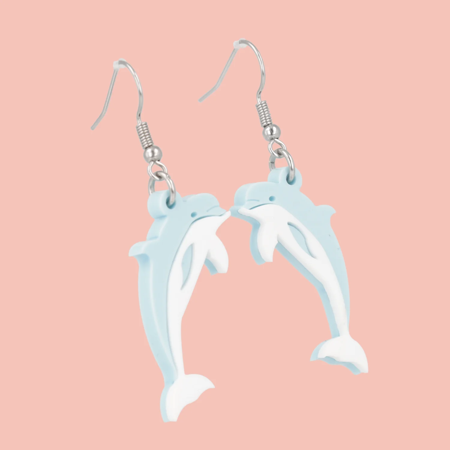 Dolphinitely Maybe Earrings (Light Blue) - Image 3