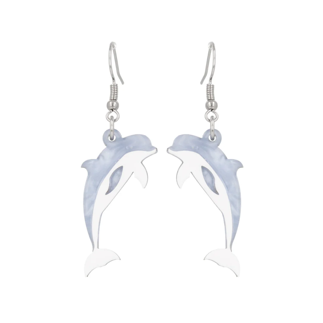 Dolphinitely Maybe Earrings (Marble) - Image 6