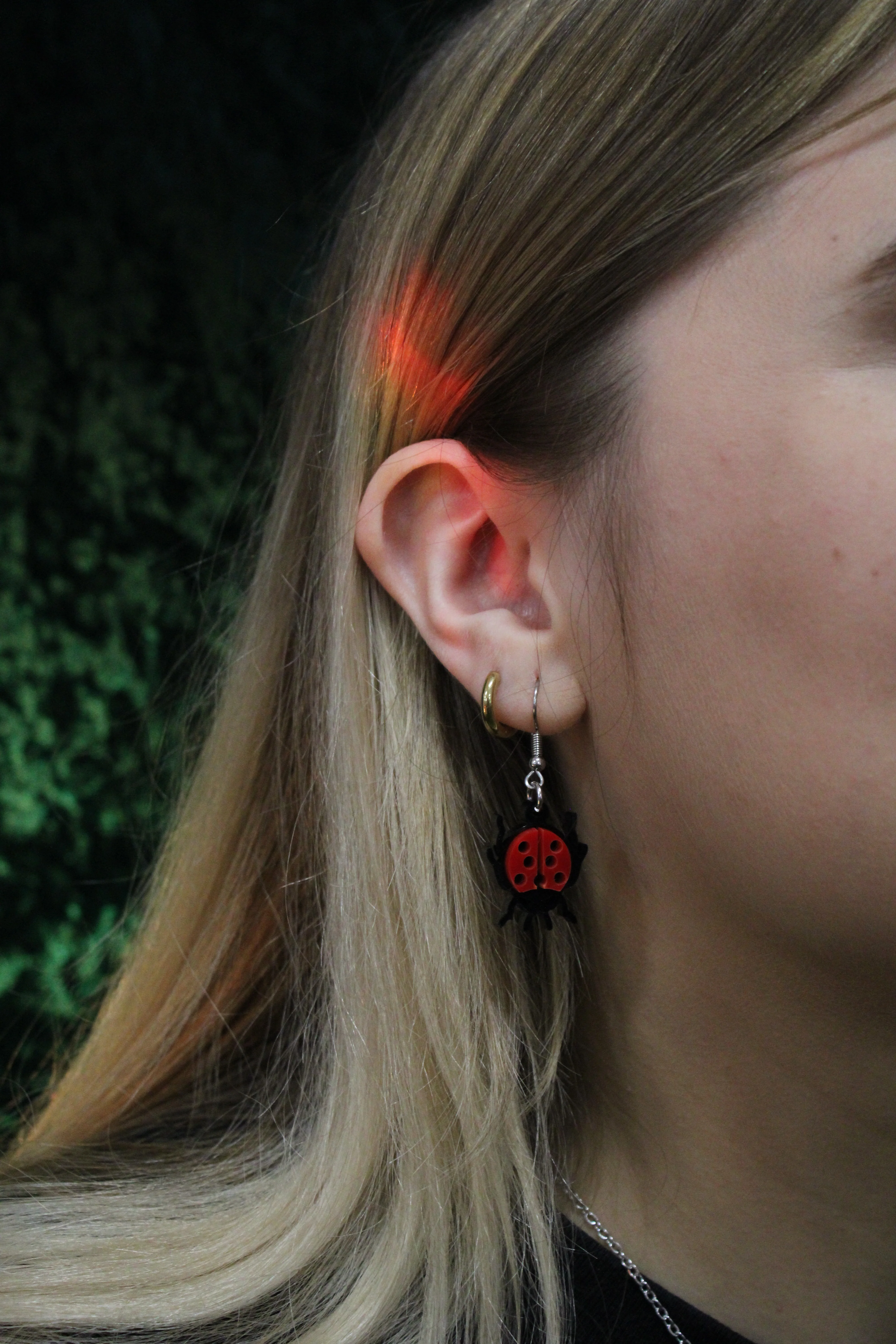 Dotty For You Ladybird Earrings - Bright Red - Image 2