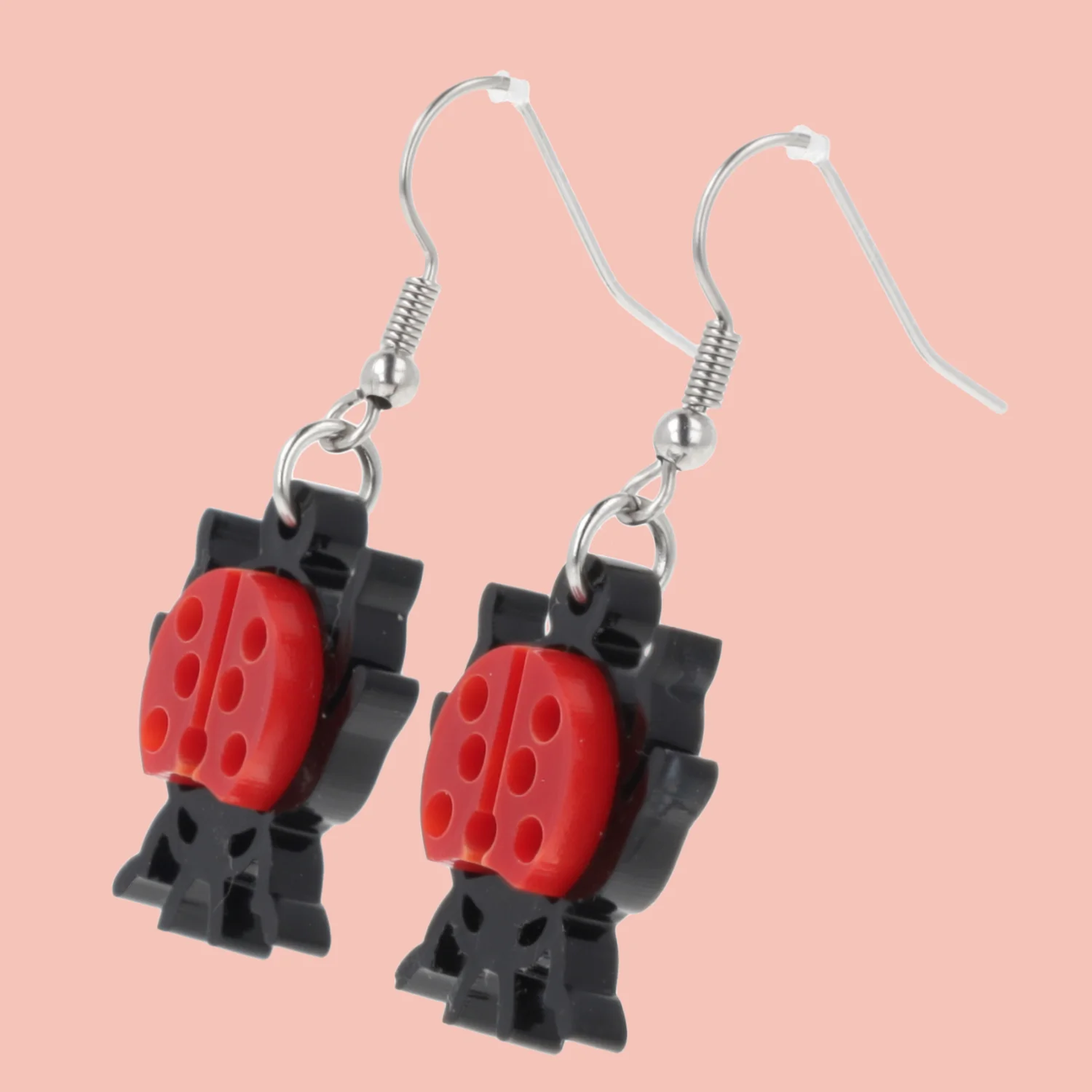 Dotty For You Ladybird Earrings - Bright Red - Image 3
