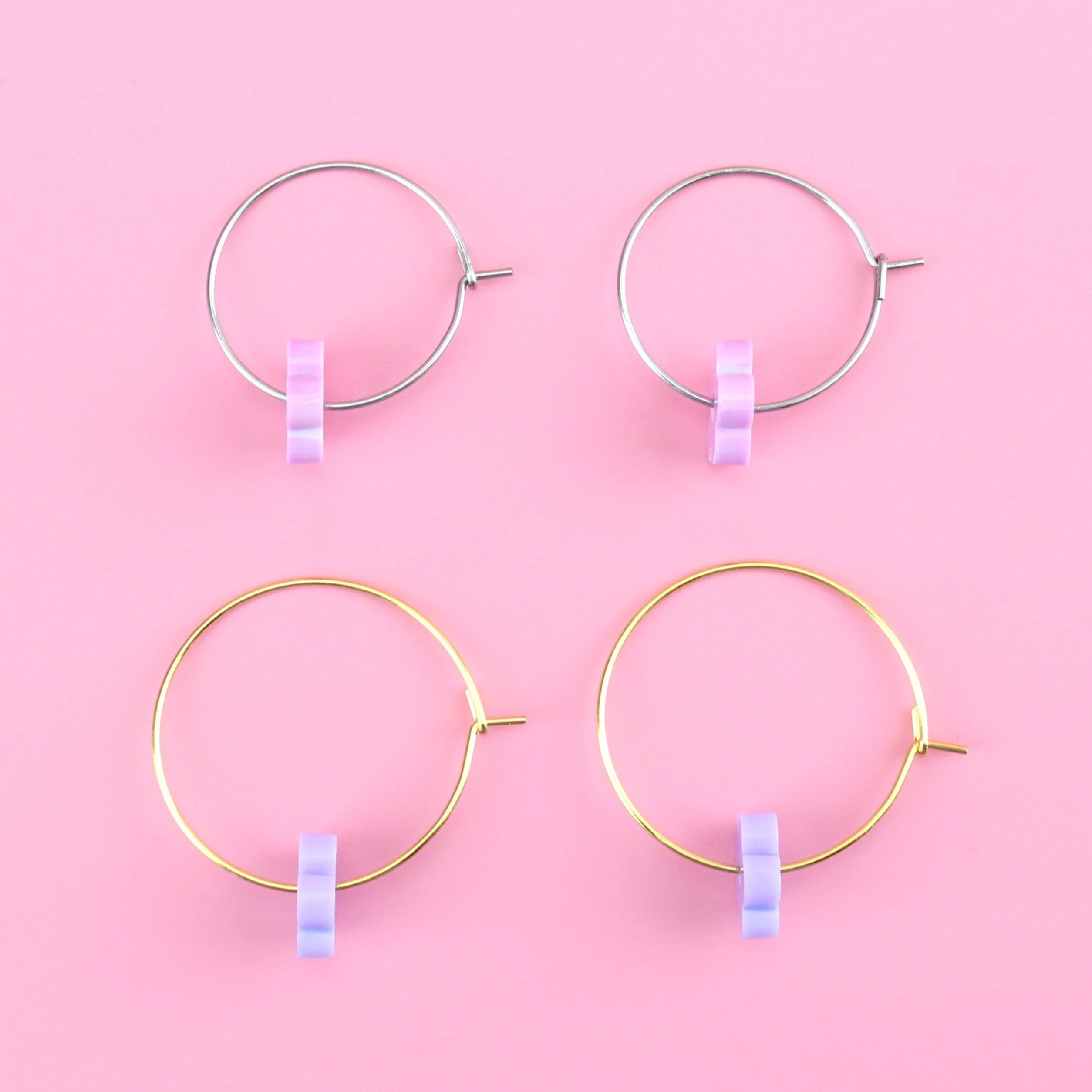 Dreamhouse Flower Power Hoop Earring Set - Image 10