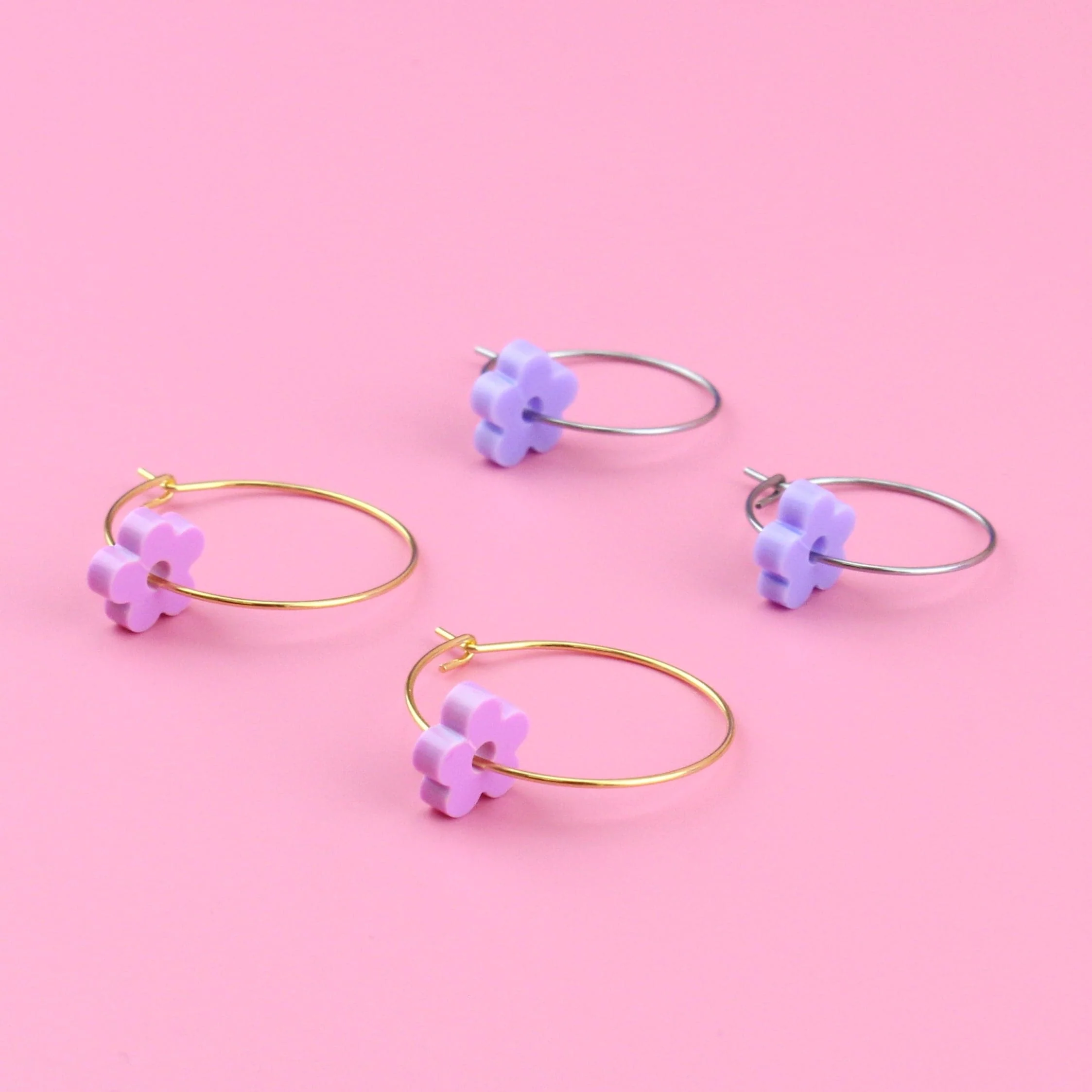 Dreamhouse Flower Power Hoop Earring Set - Image 3
