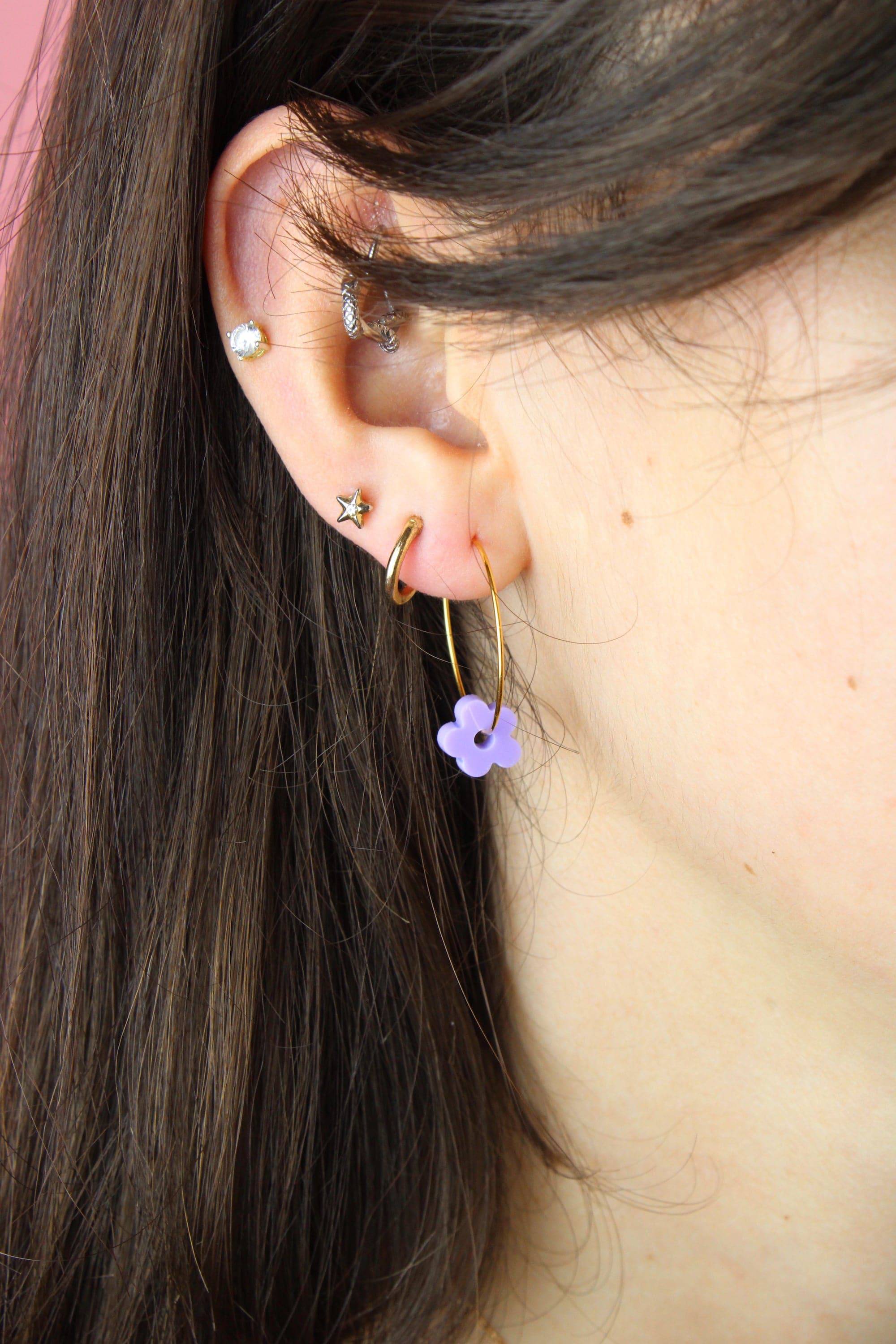 Dreamhouse Flower Power Hoop Earring Set - Image 4