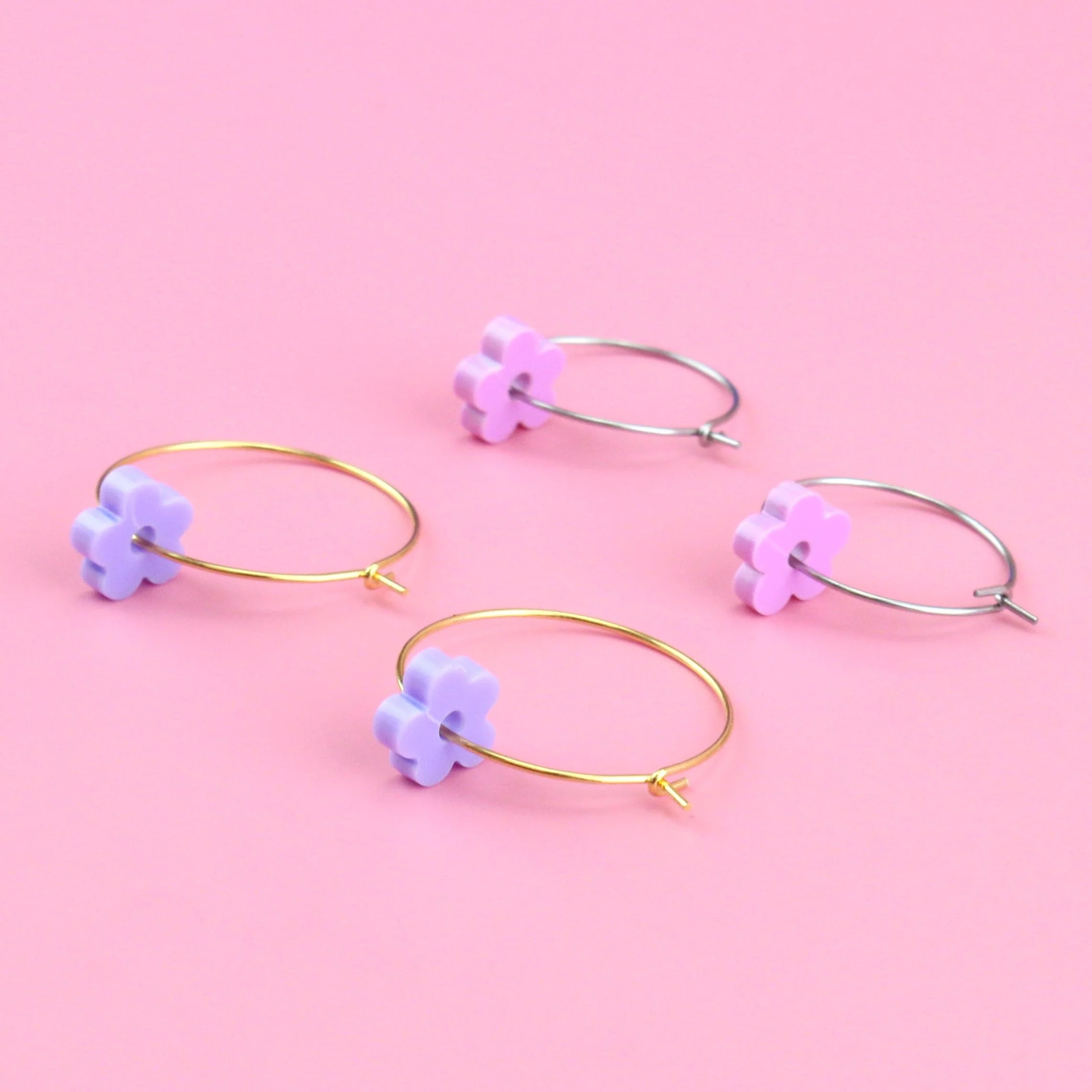 Dreamhouse Flower Power Hoop Earring Set - Image 7