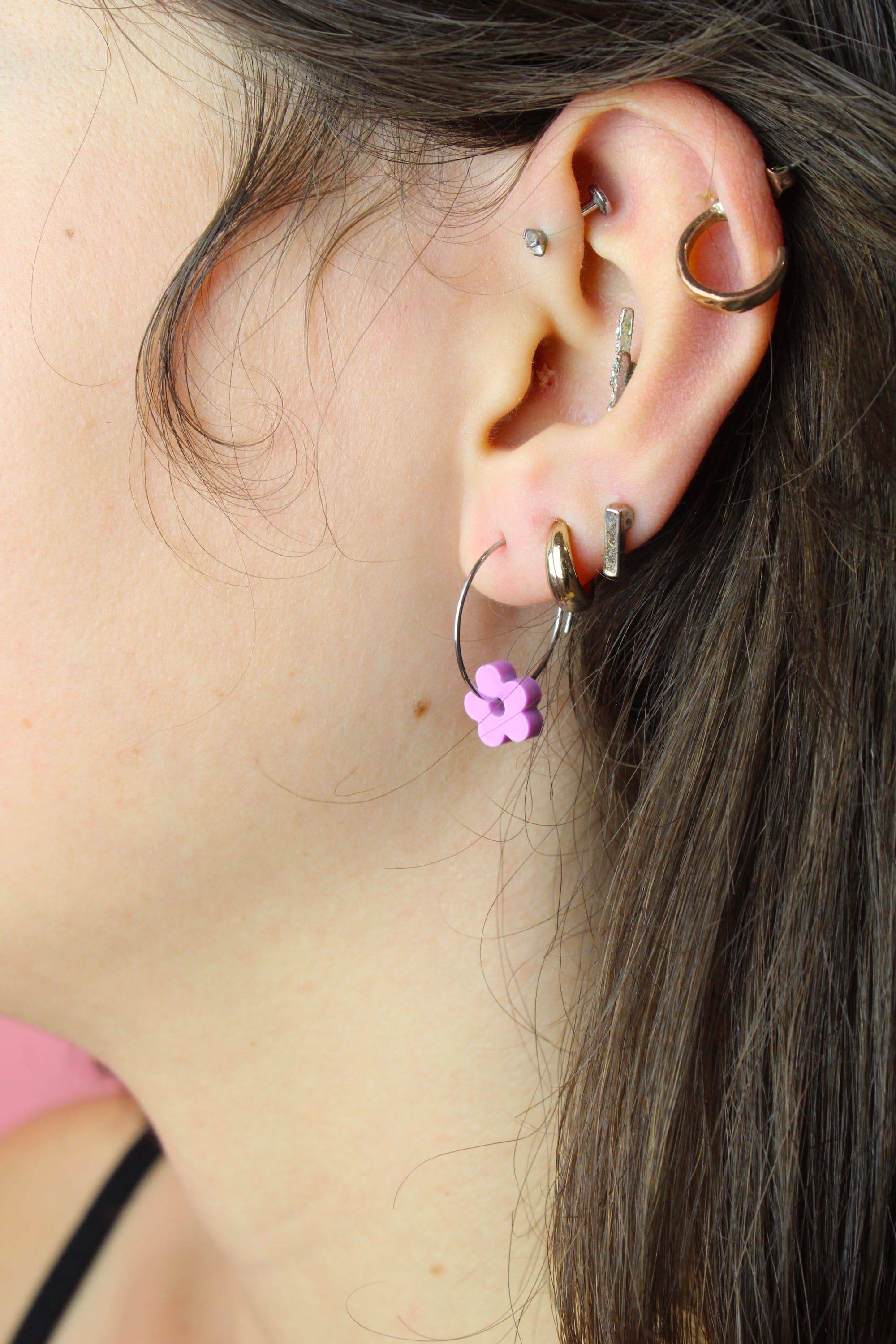 Dreamhouse Flower Power Hoop Earring Set - Image 8