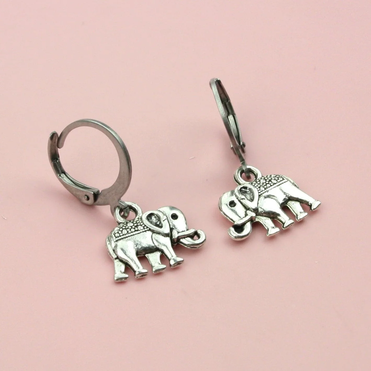 Elephant Hoop Earrings - Image 3