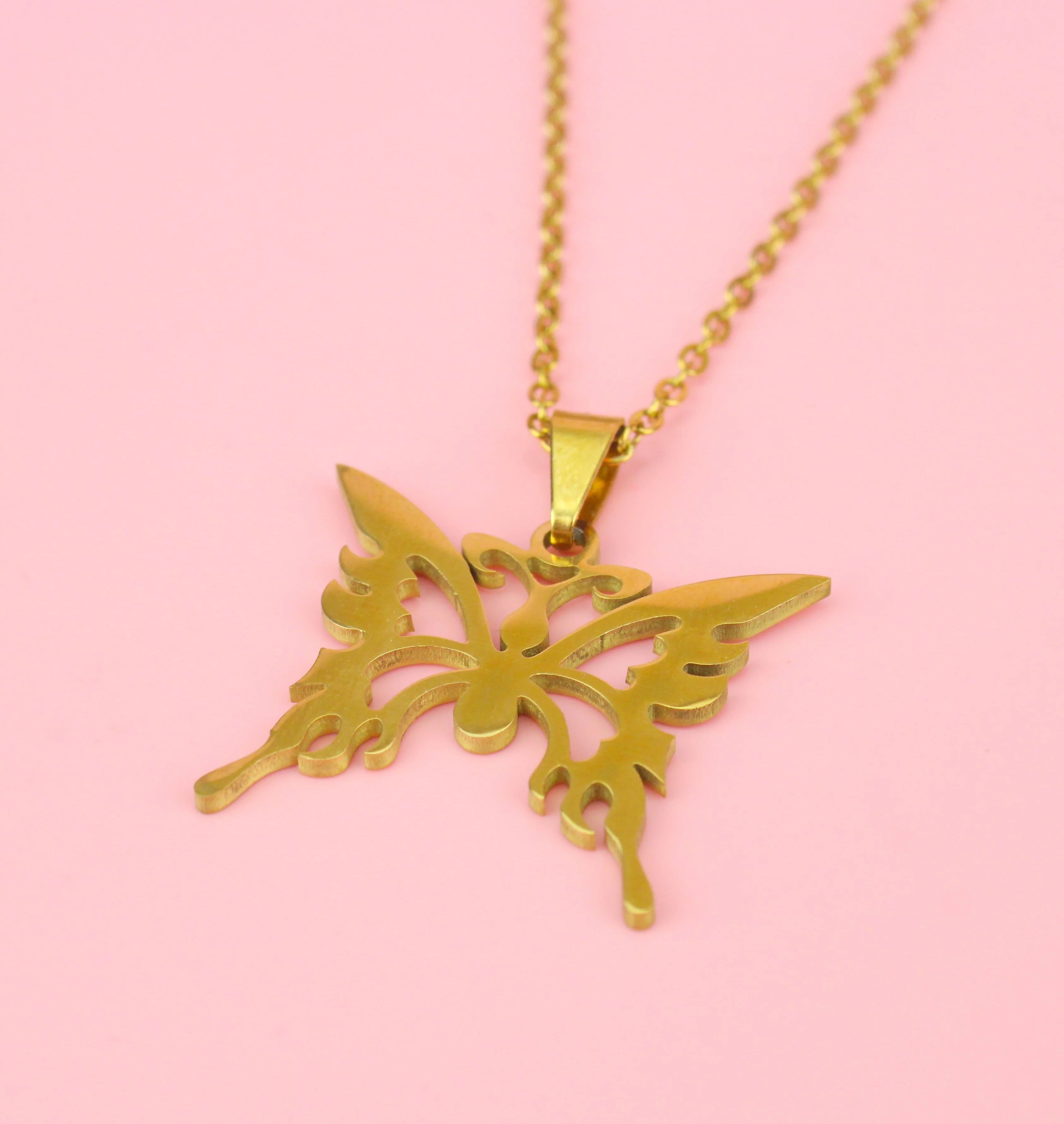 Ethereal Butterfly Necklace (Gold Plated) - Image 4