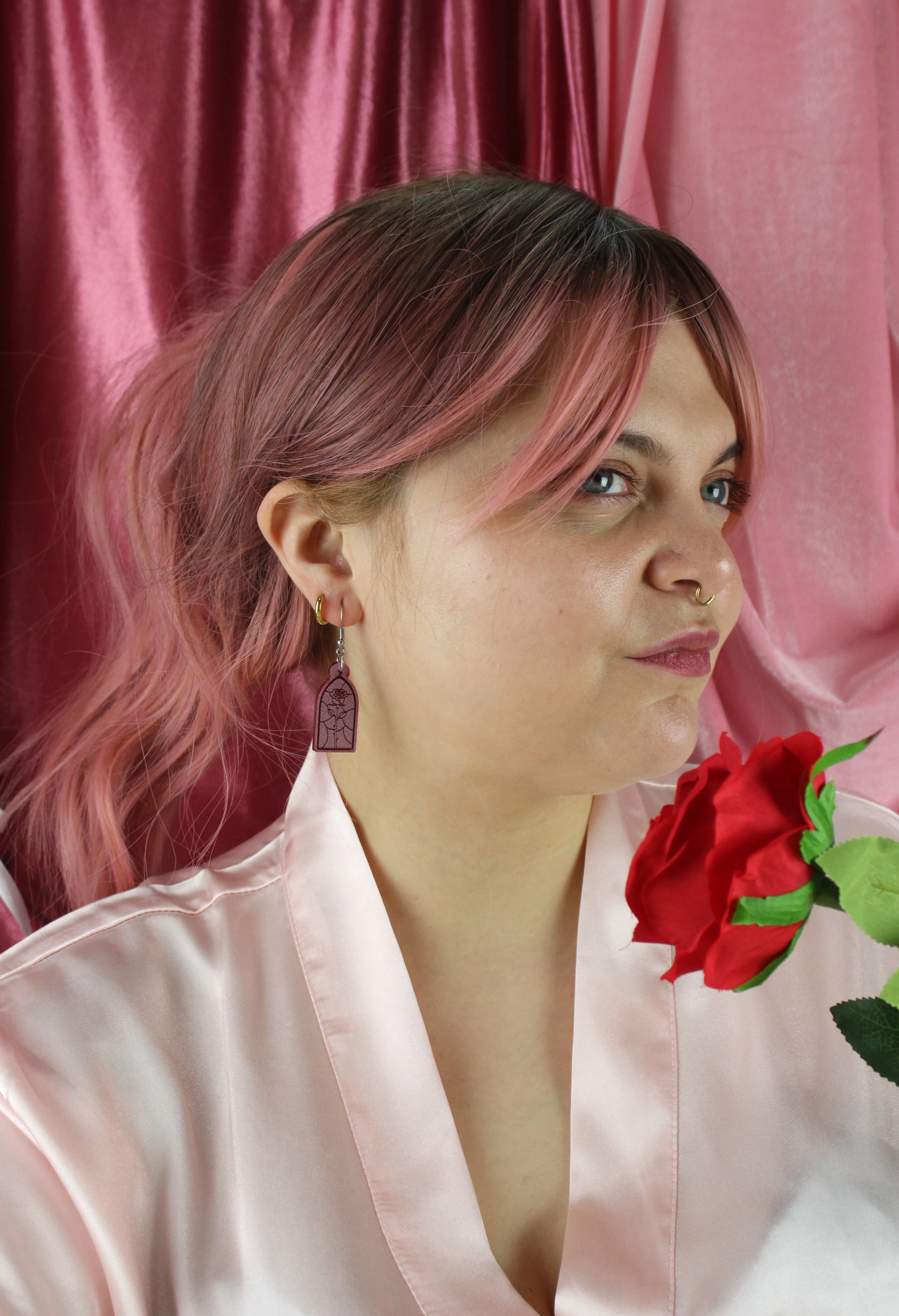 Every Rose Has Its Thorn Earrings - Image 4