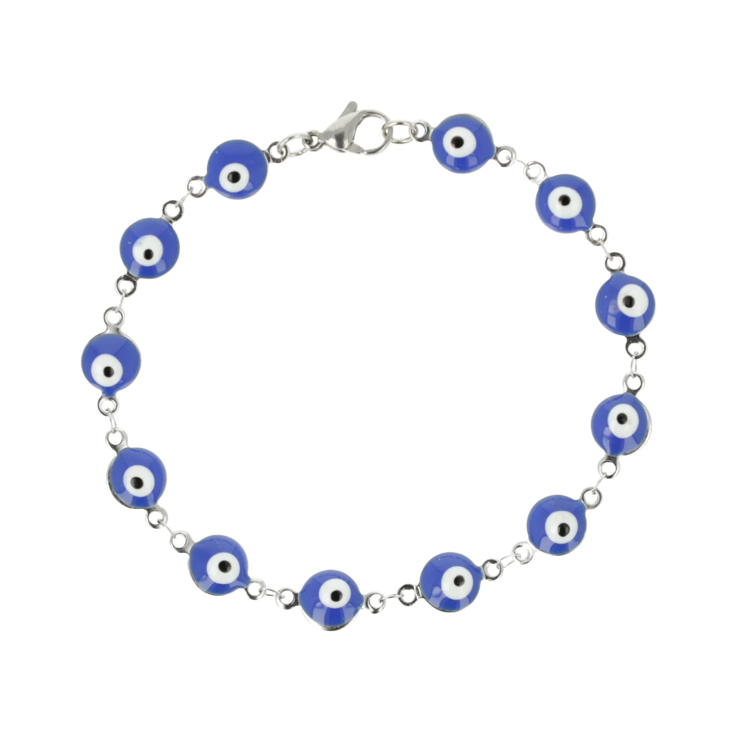 Evil Eye Bracelet In Bright Blue - Image 3