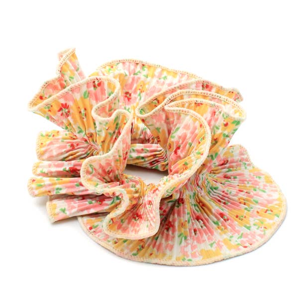 Extra Large Ruffled Scrunchie - Spring Bloom - Image 3