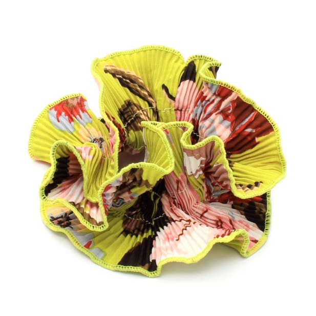 Extra Large Ruffled Scrunchie - Tropical - Image 3