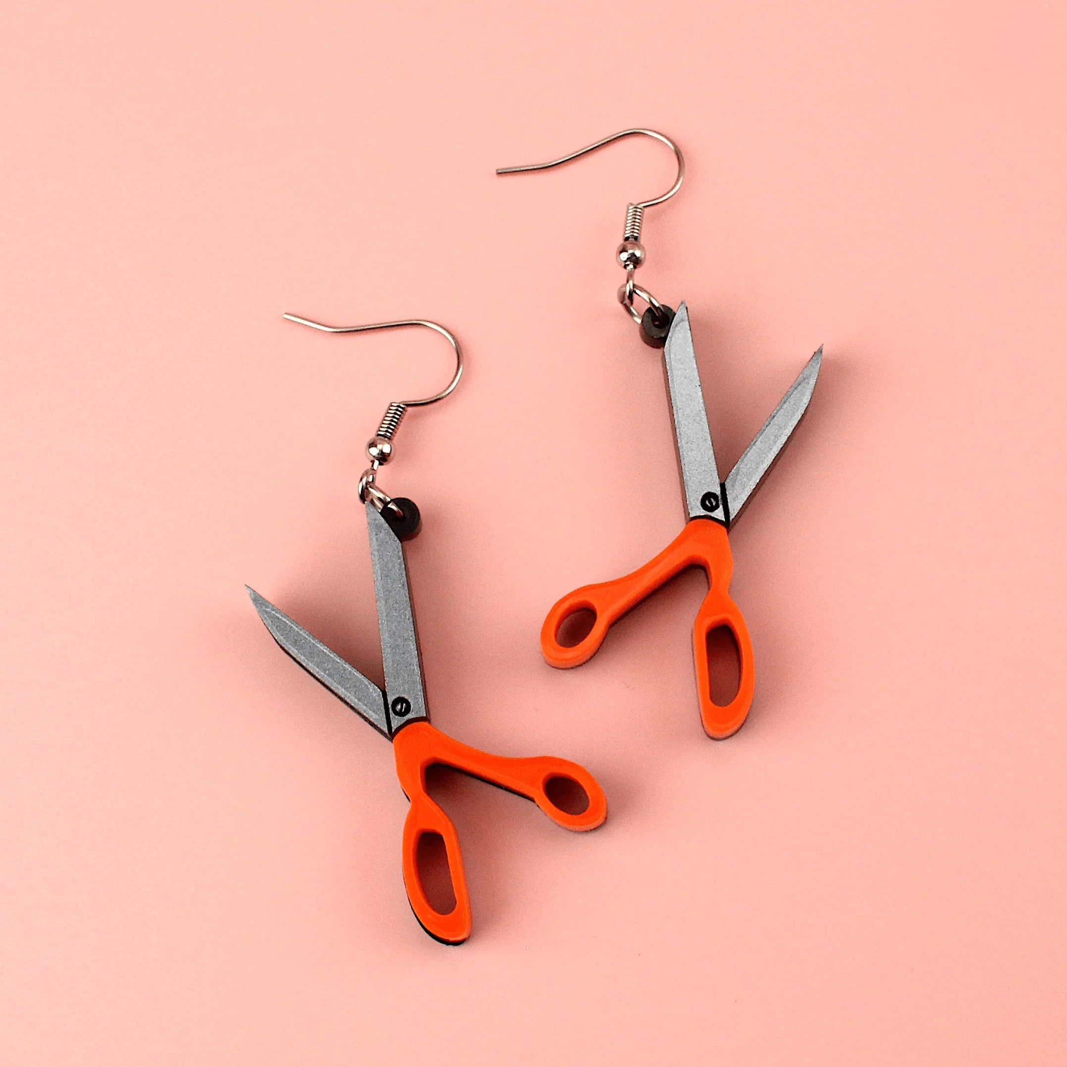 Fabric Scissor Earrings - Image 3