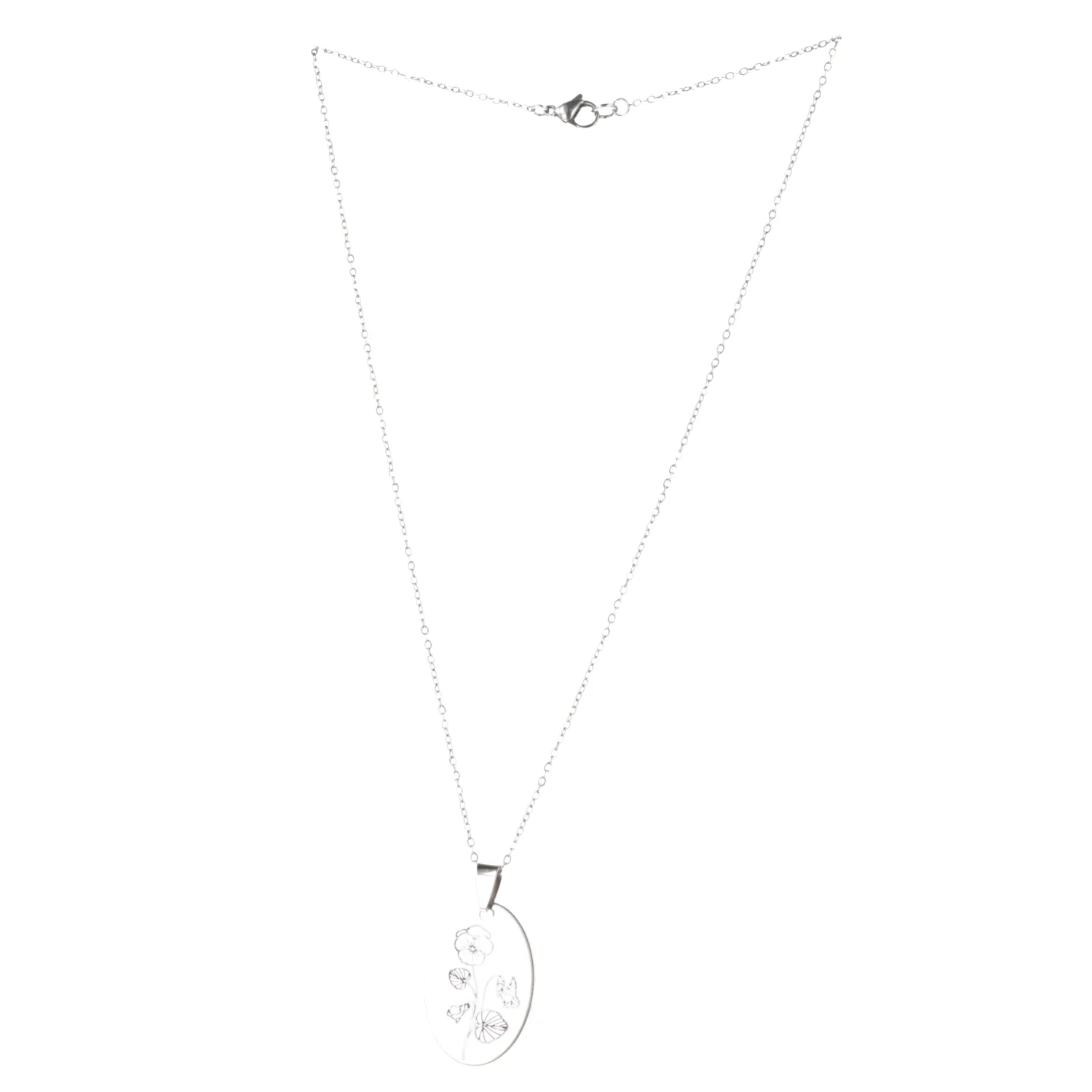 February Birth Flower Necklace - Violet - Image 6