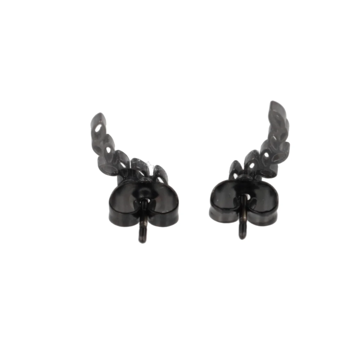 Fern Stud Earrings (Black) - Image 6