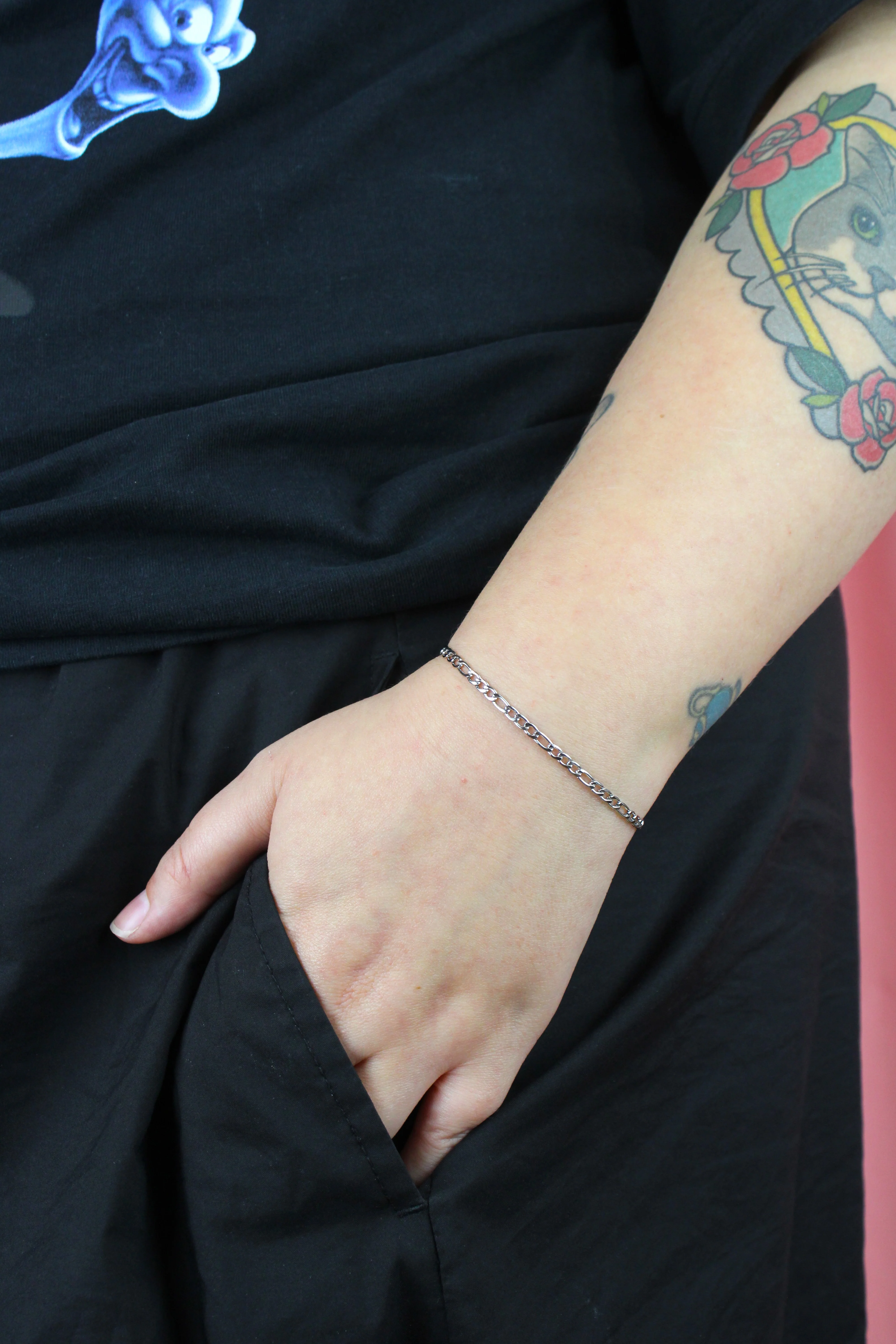 Figaro Chain Bracelet - Image 2