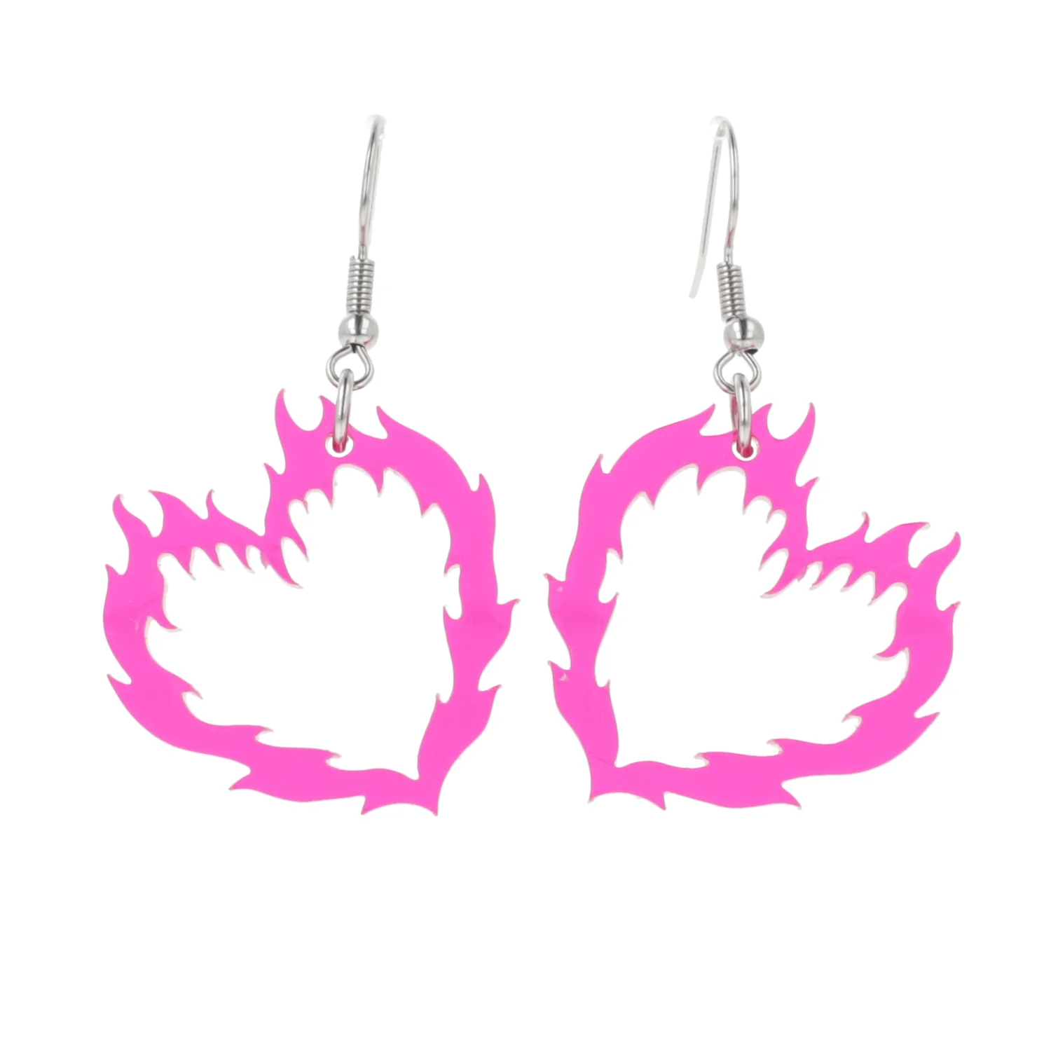 Flame Heart Earrings - Image 6