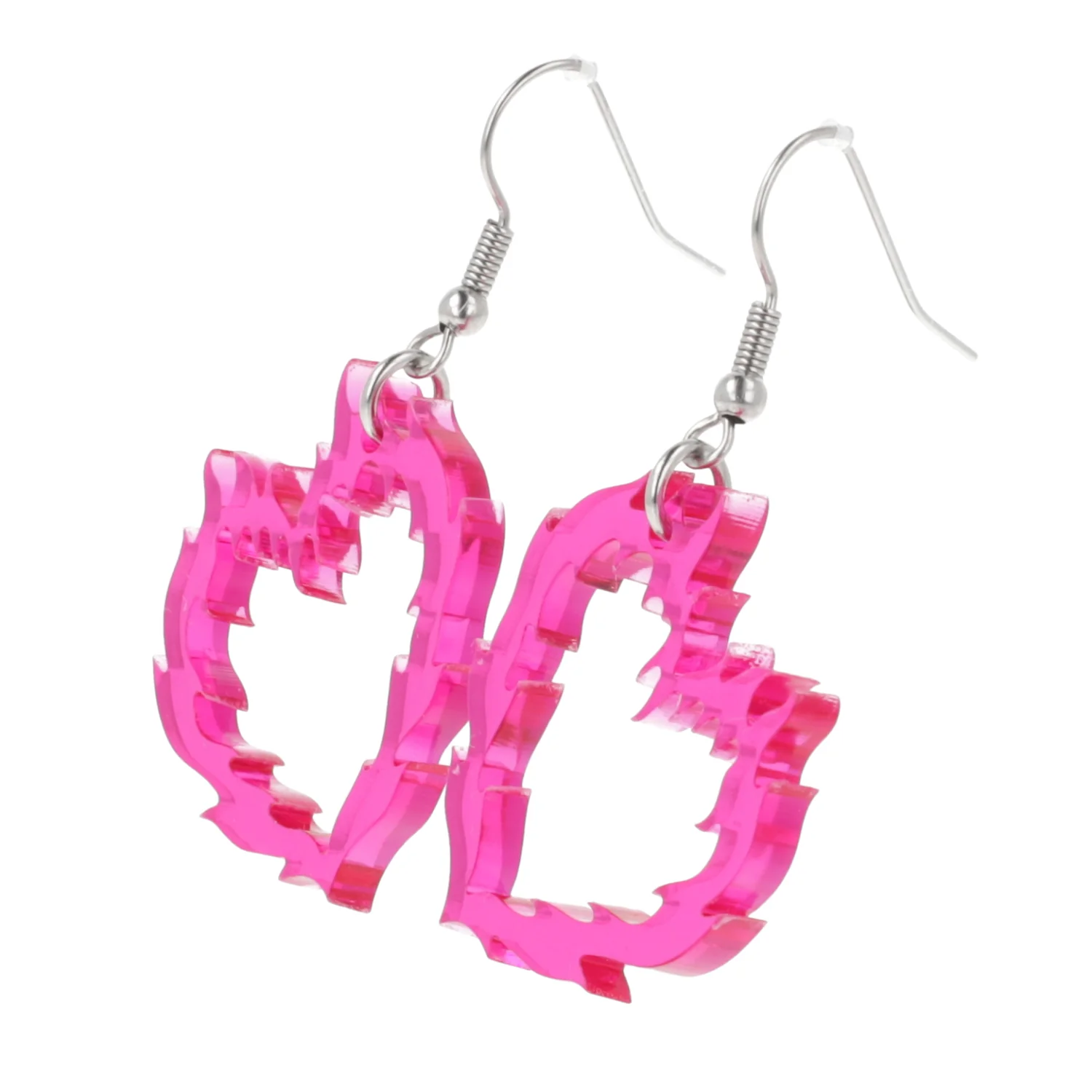 Flame Heart Earrings - Image 7