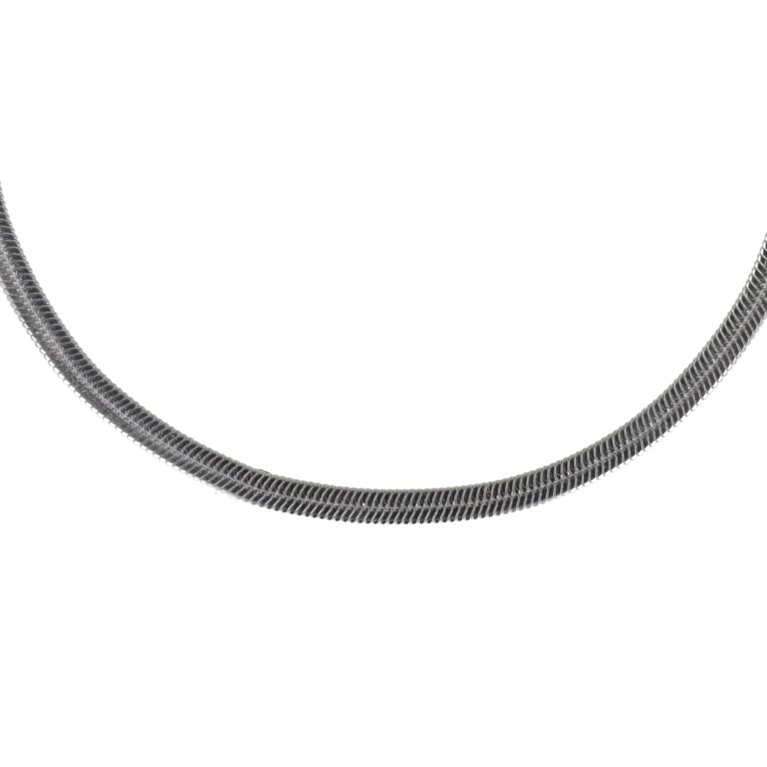 Flat Snake Chain Necklace (Stainless Steel) - Image 6