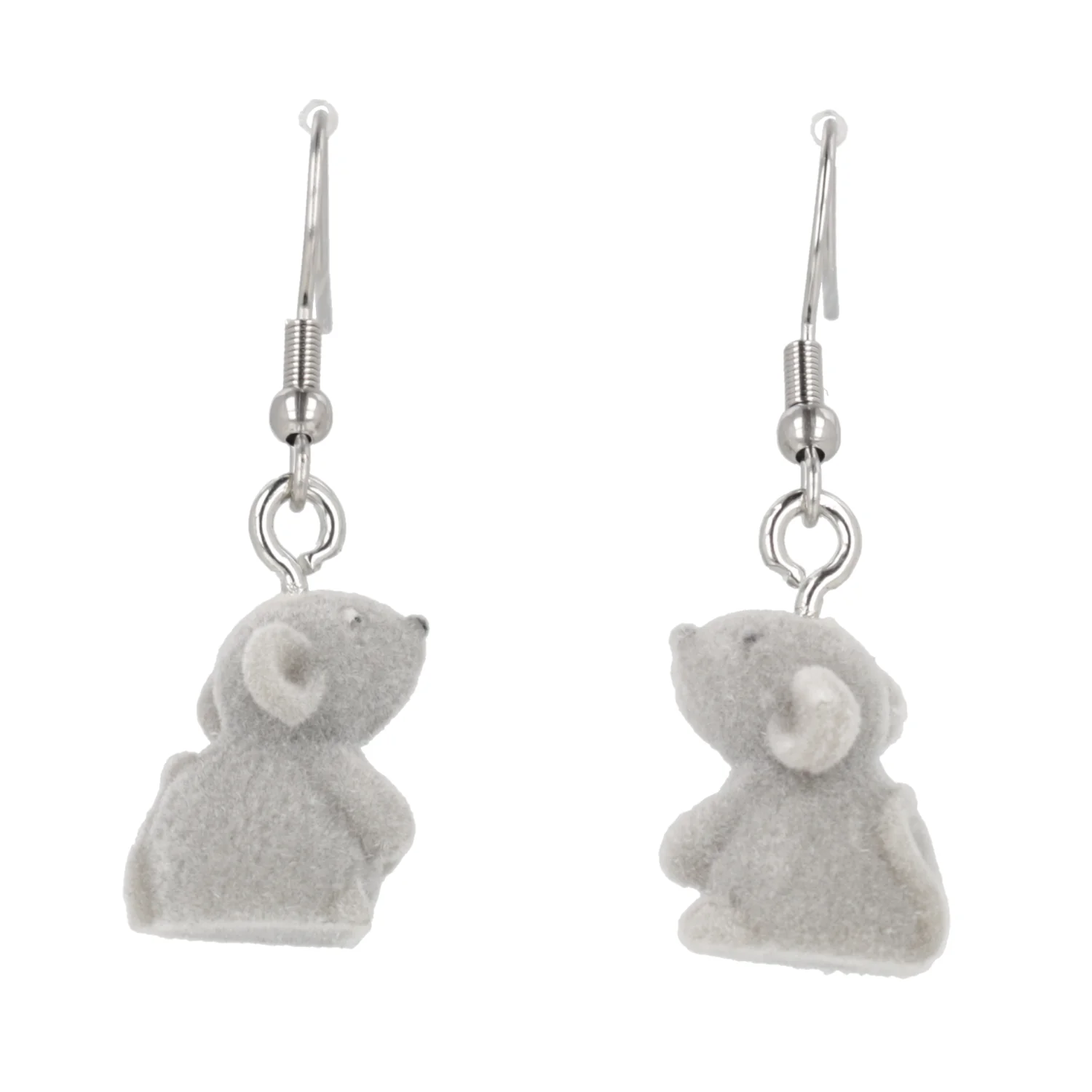 Flocked Mouse Earrings - Image 3