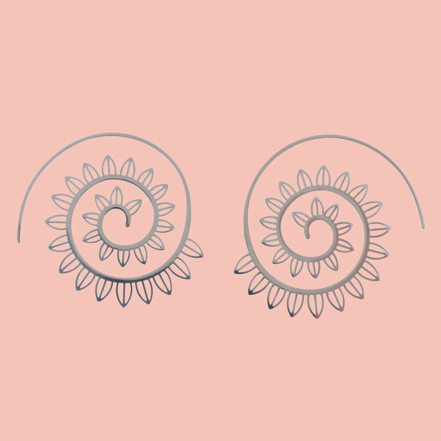 Floral Spiral Earrings