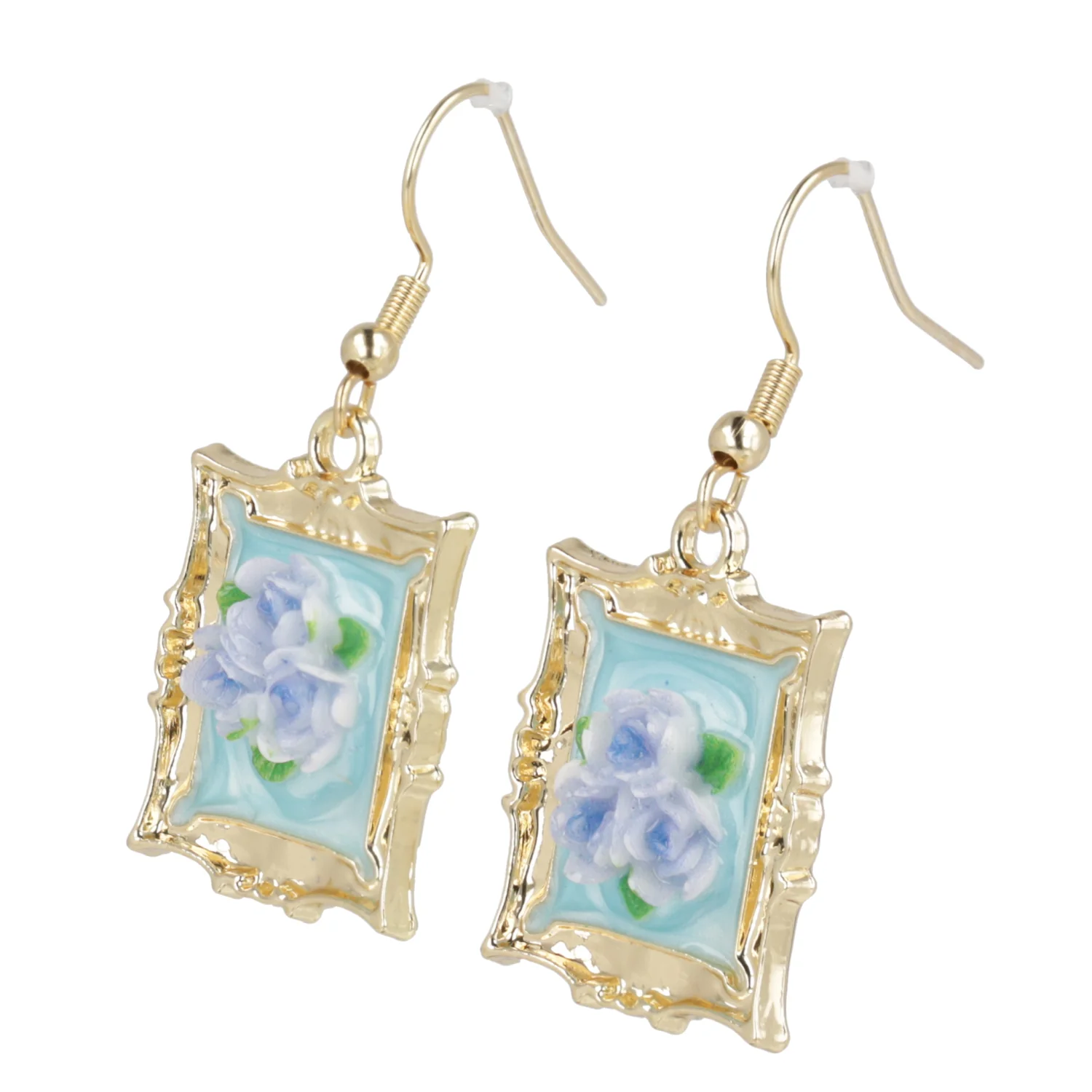 Florals? For Spring? Earrings - Blue - Image 5