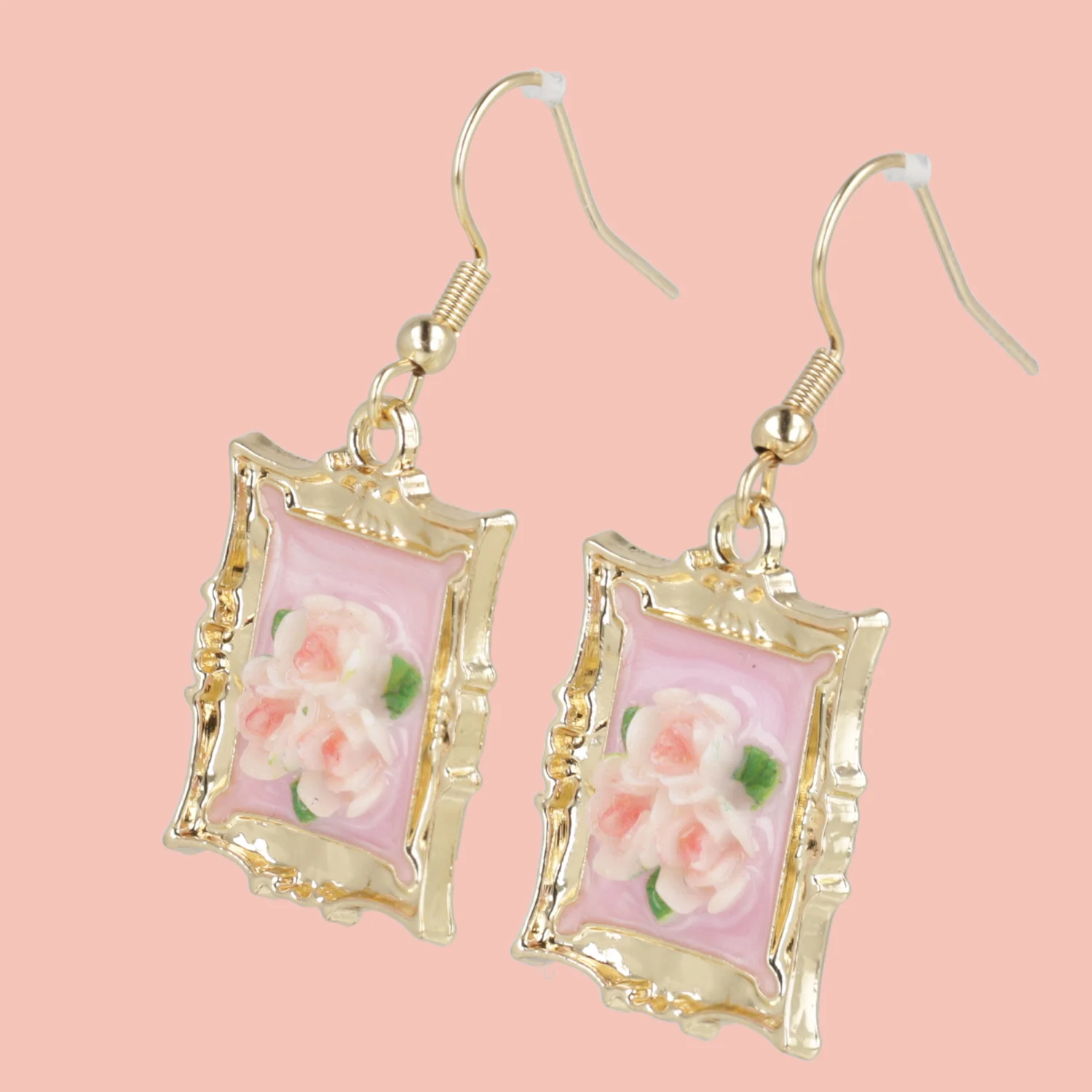 Florals? For Spring? Earrings - Pink - Image 3