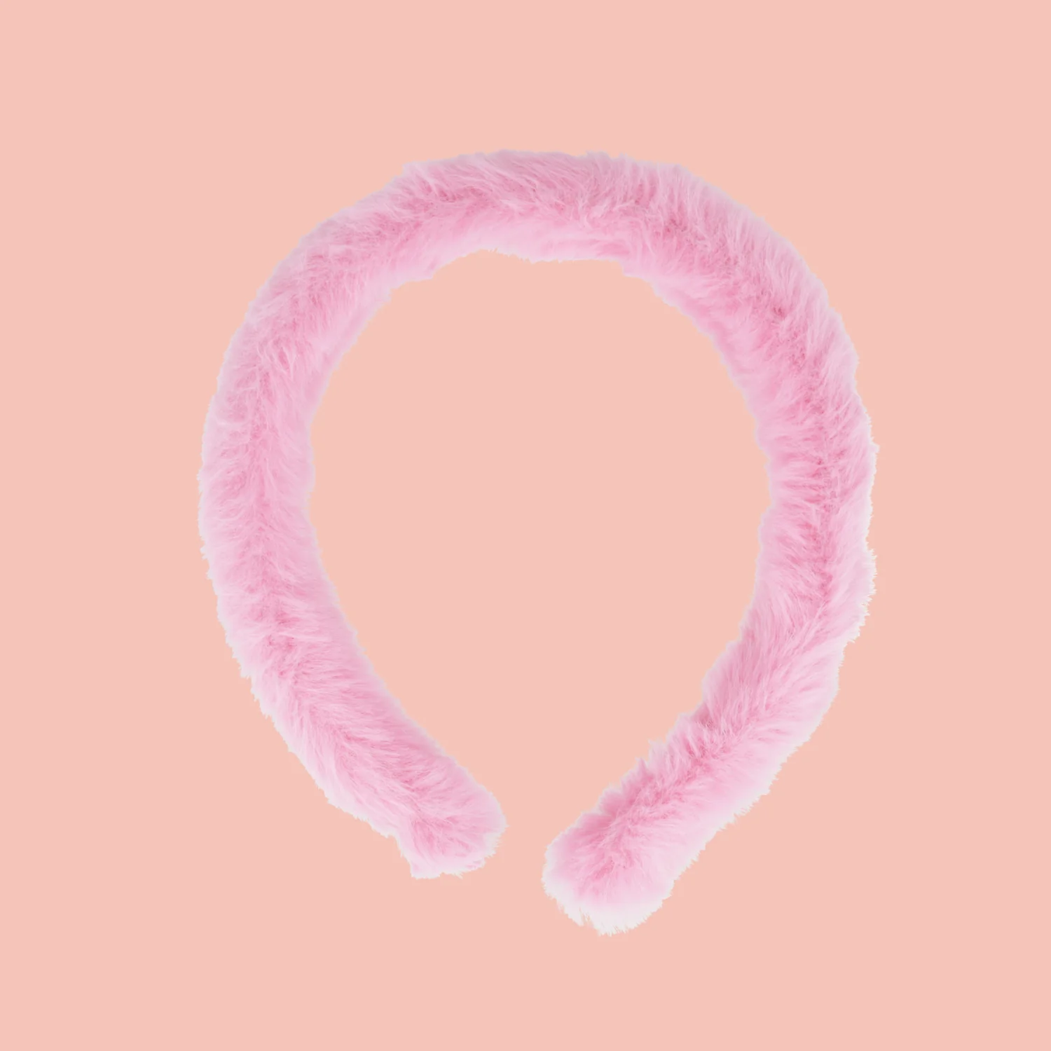 Fluffy Headband - Bright Pink