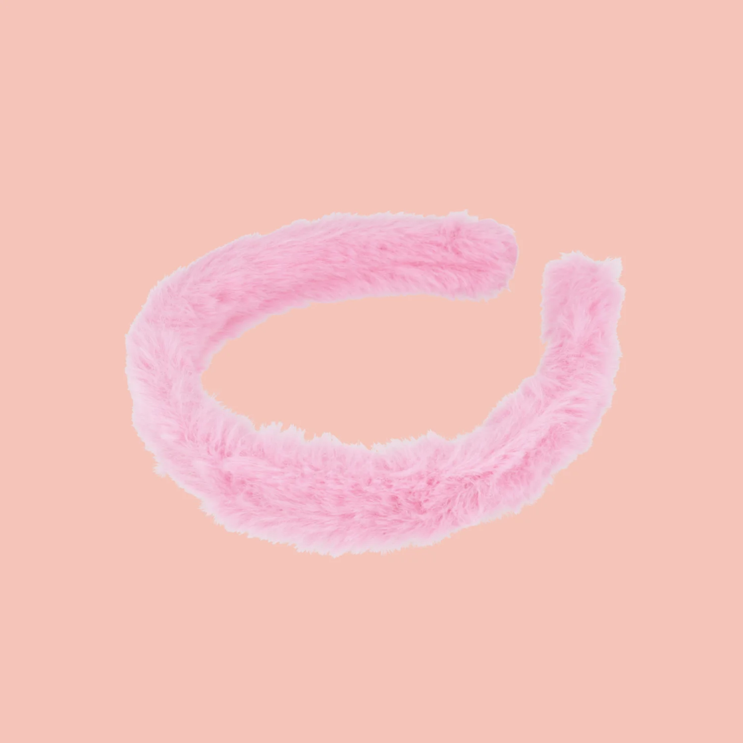Fluffy Headband - Bright Pink - Image 2