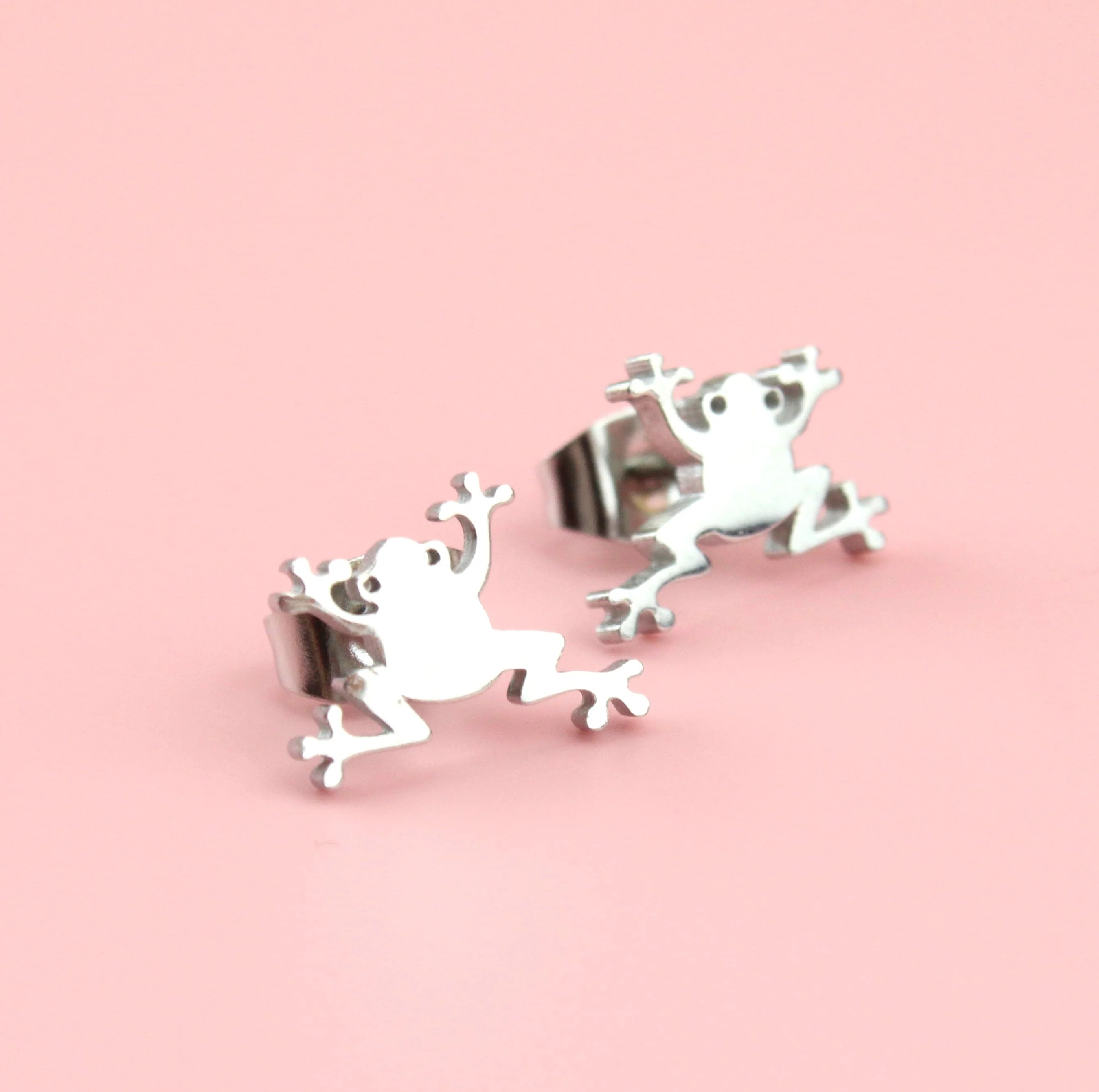 Frog Stud Earrings - Image 4