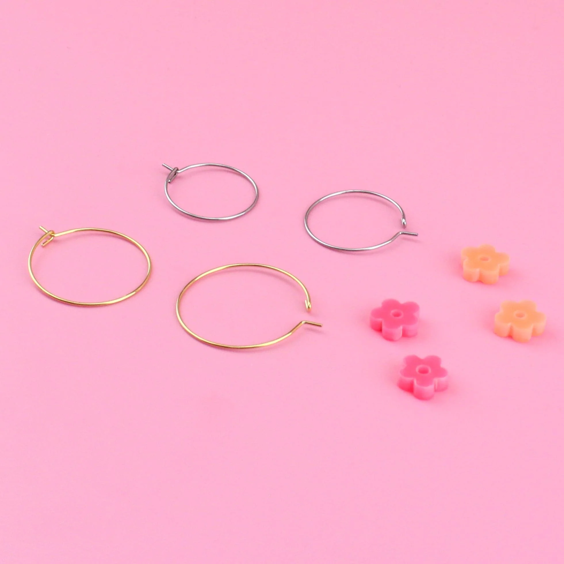 Fruit Salad Flower Power Hoop Earring Set - Image 6