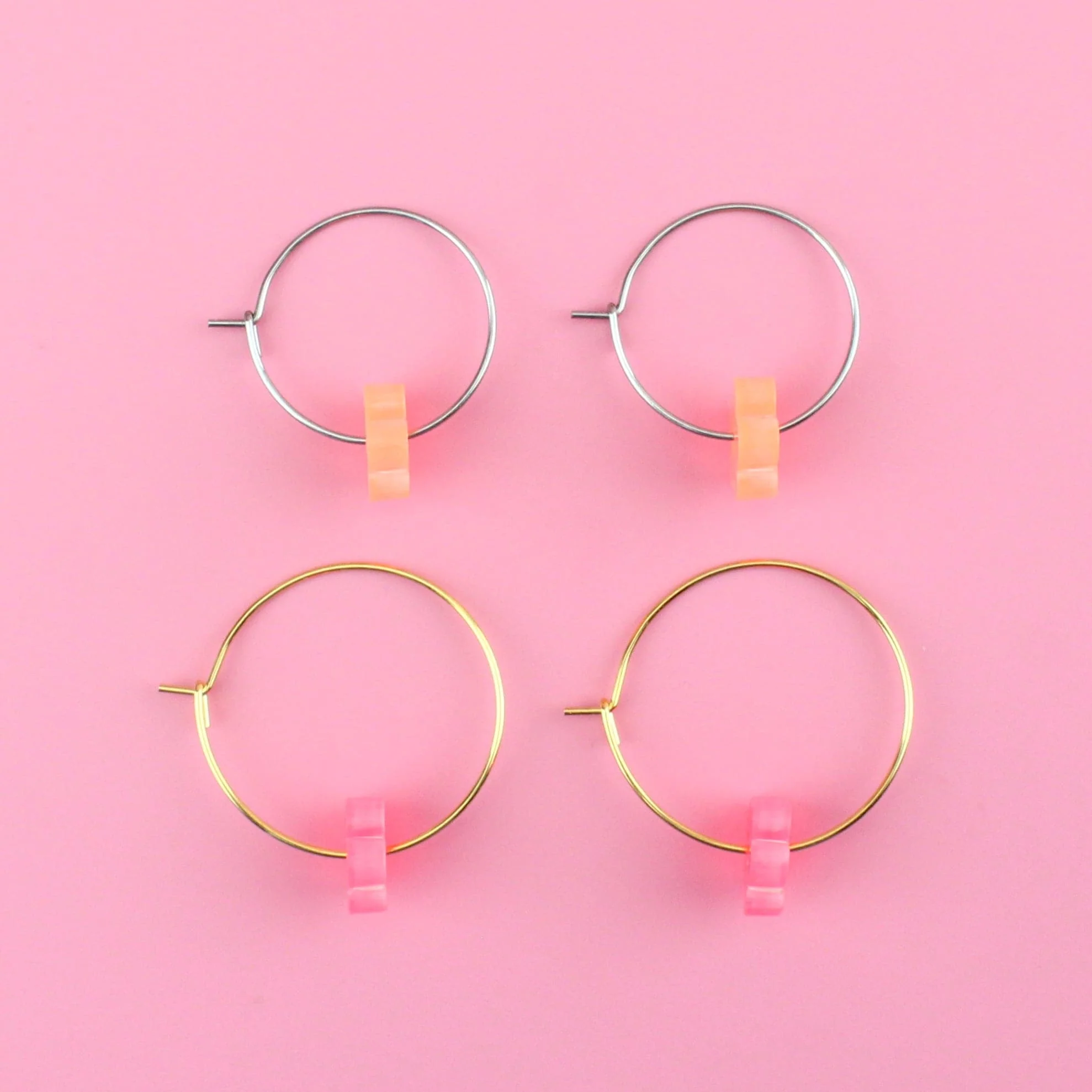 Fruit Salad Flower Power Hoop Earring Set - Image 8