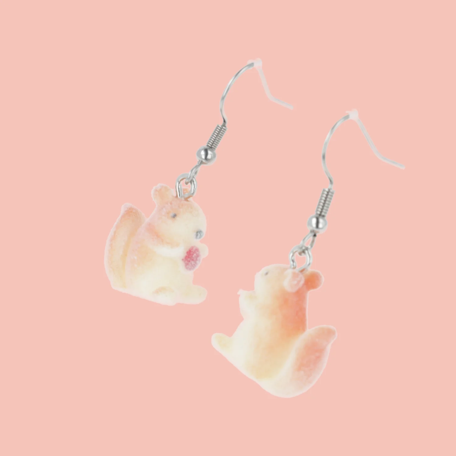 Fuzzy Squirrel Earrings - Image 3