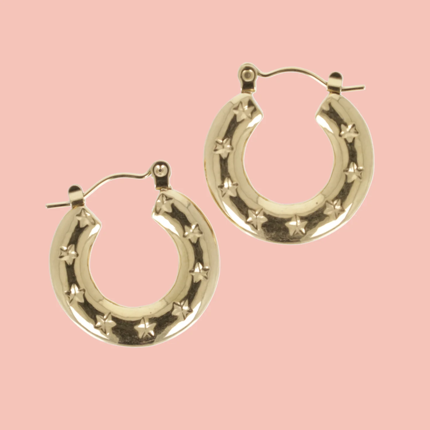 Giddy Up Hoop Earrings (Gold Plated) - Image 2