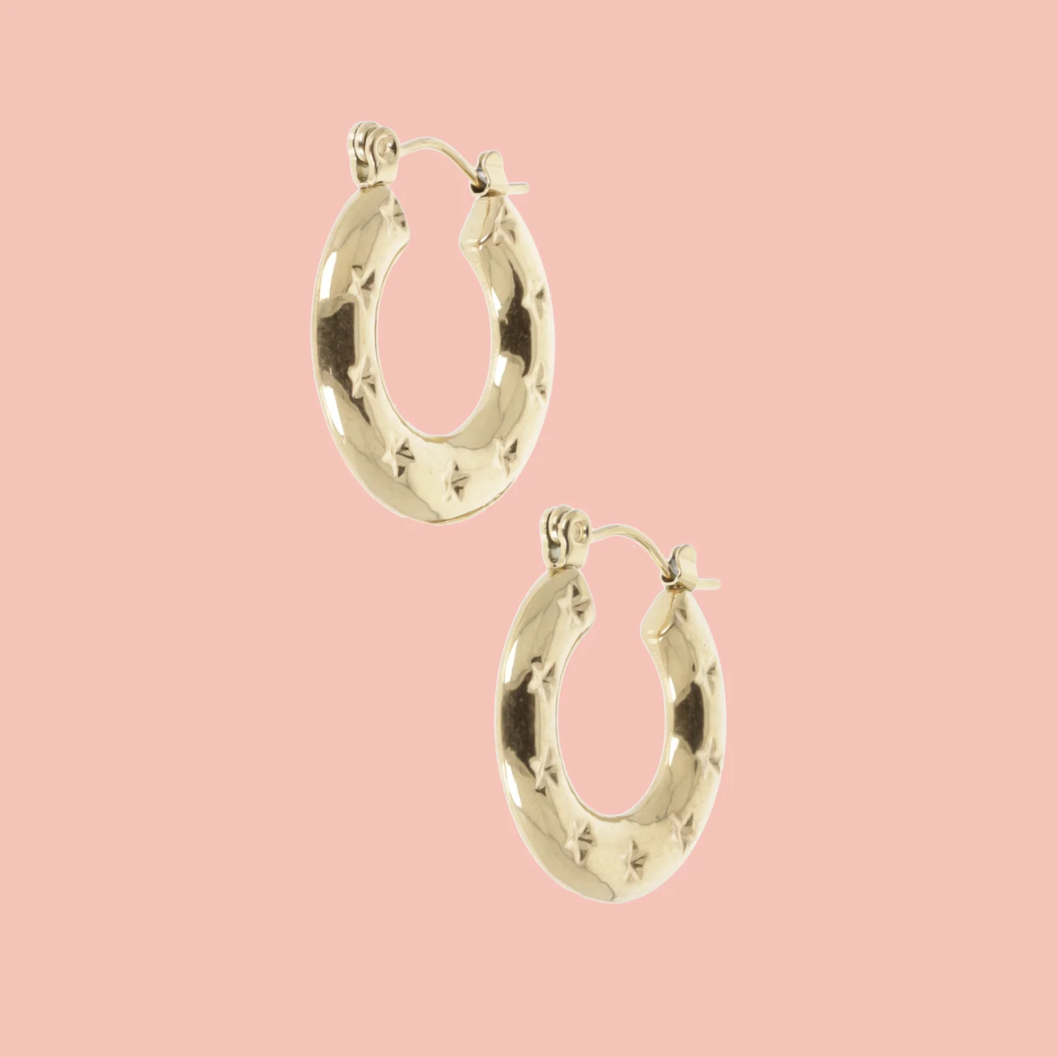 Giddy Up Hoop Earrings (Gold Plated) - Image 3