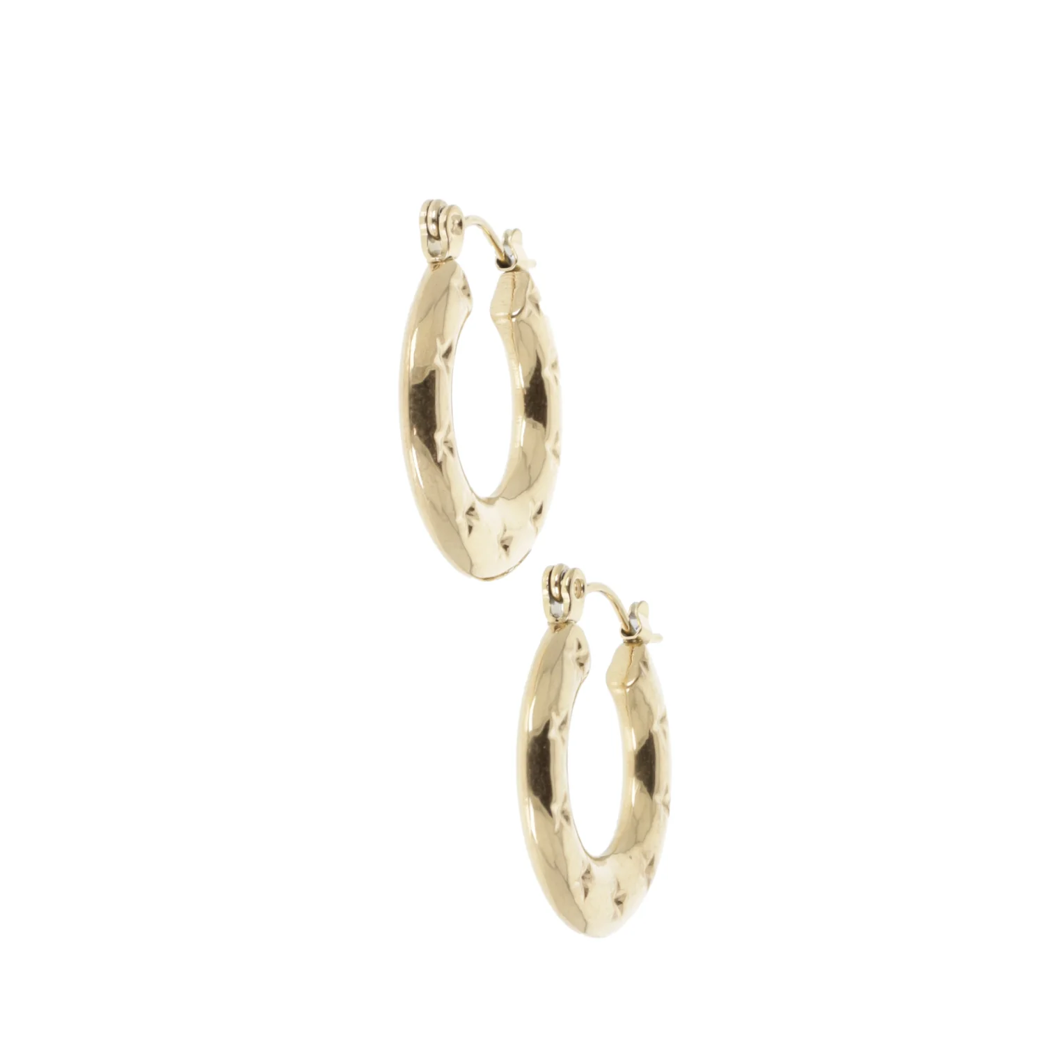 Giddy Up Hoop Earrings (Gold Plated) - Image 6