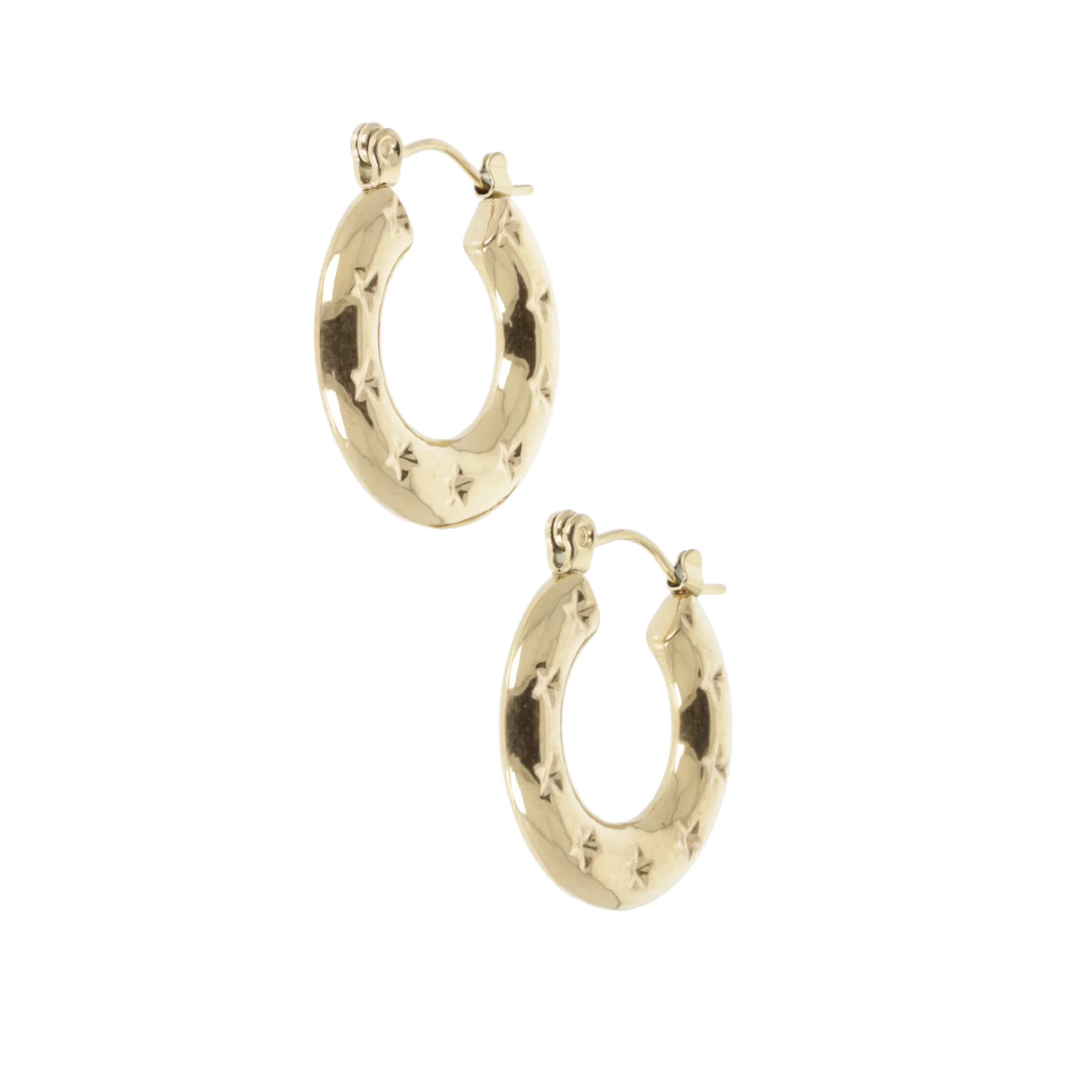 Giddy Up Hoop Earrings (Gold Plated) - Image 7