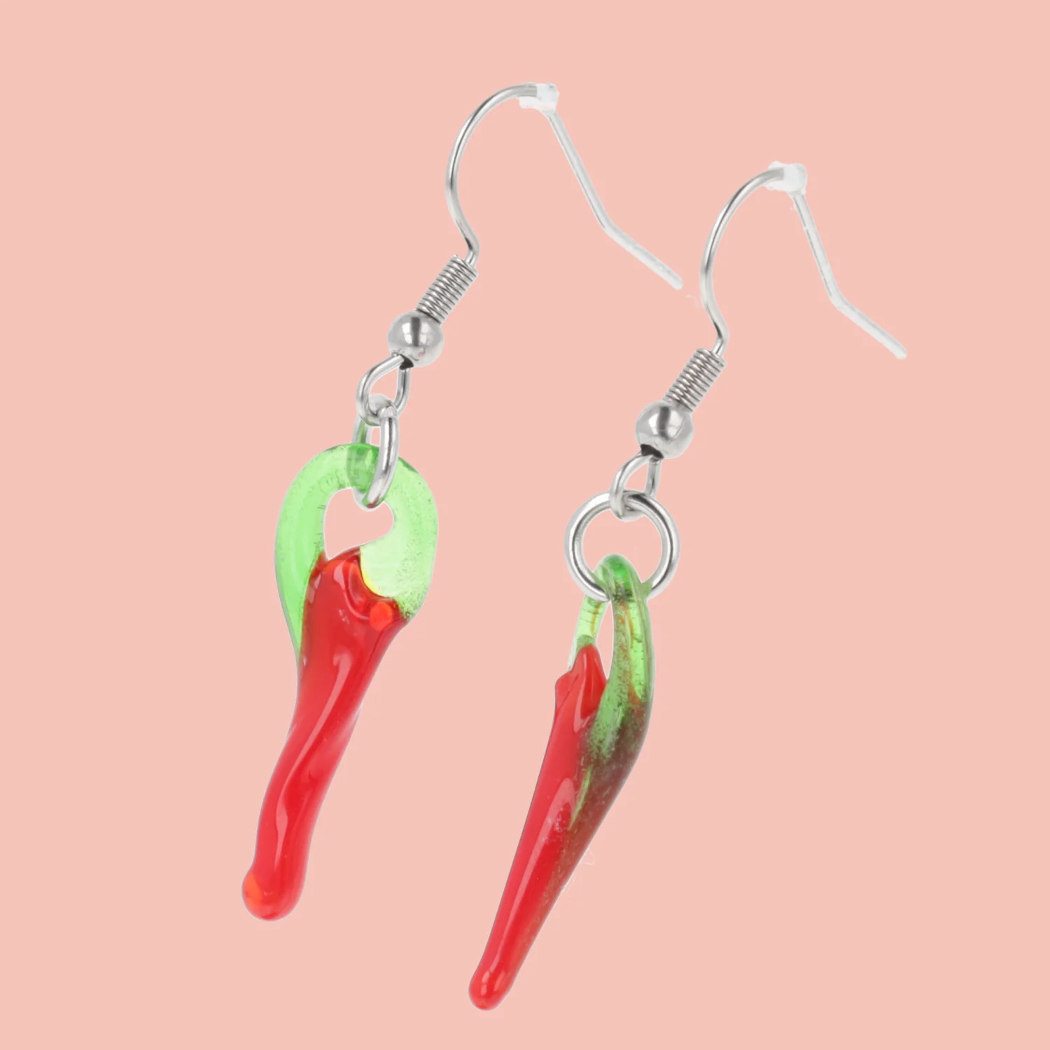 Glass Chilli Earrings - Image 2
