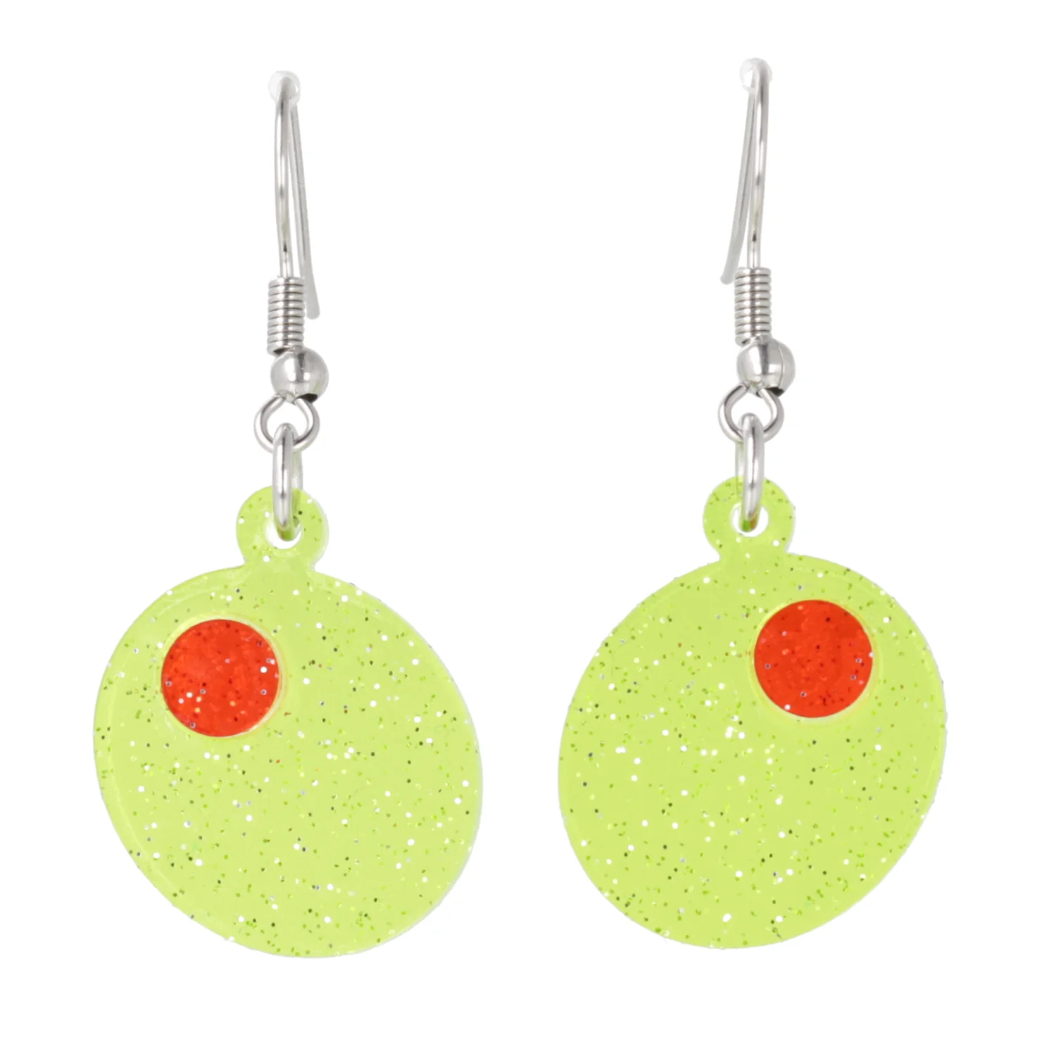 Glitter Olive Earrings - Image 5